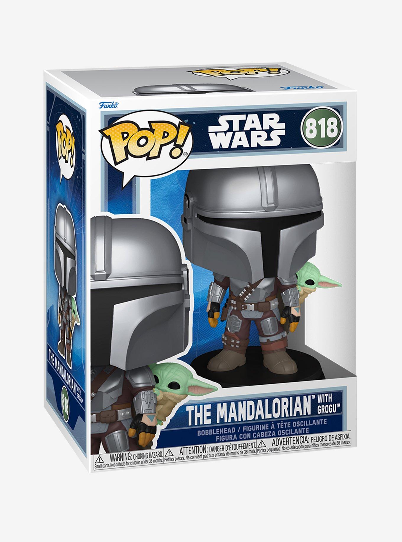 Funko Pop! Star Wars The Mandalorian and Grogu The Mandalorian with Grogu Vinyl Bobblehead, , hi-res