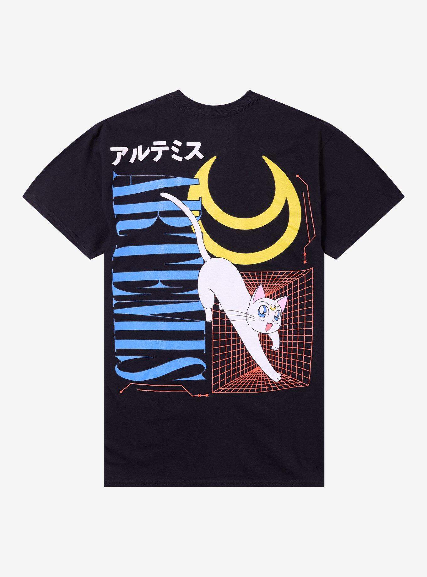 Pretty Guardian Sailor Moon Luna & Artemis Grid T-Shirt, , hi-res