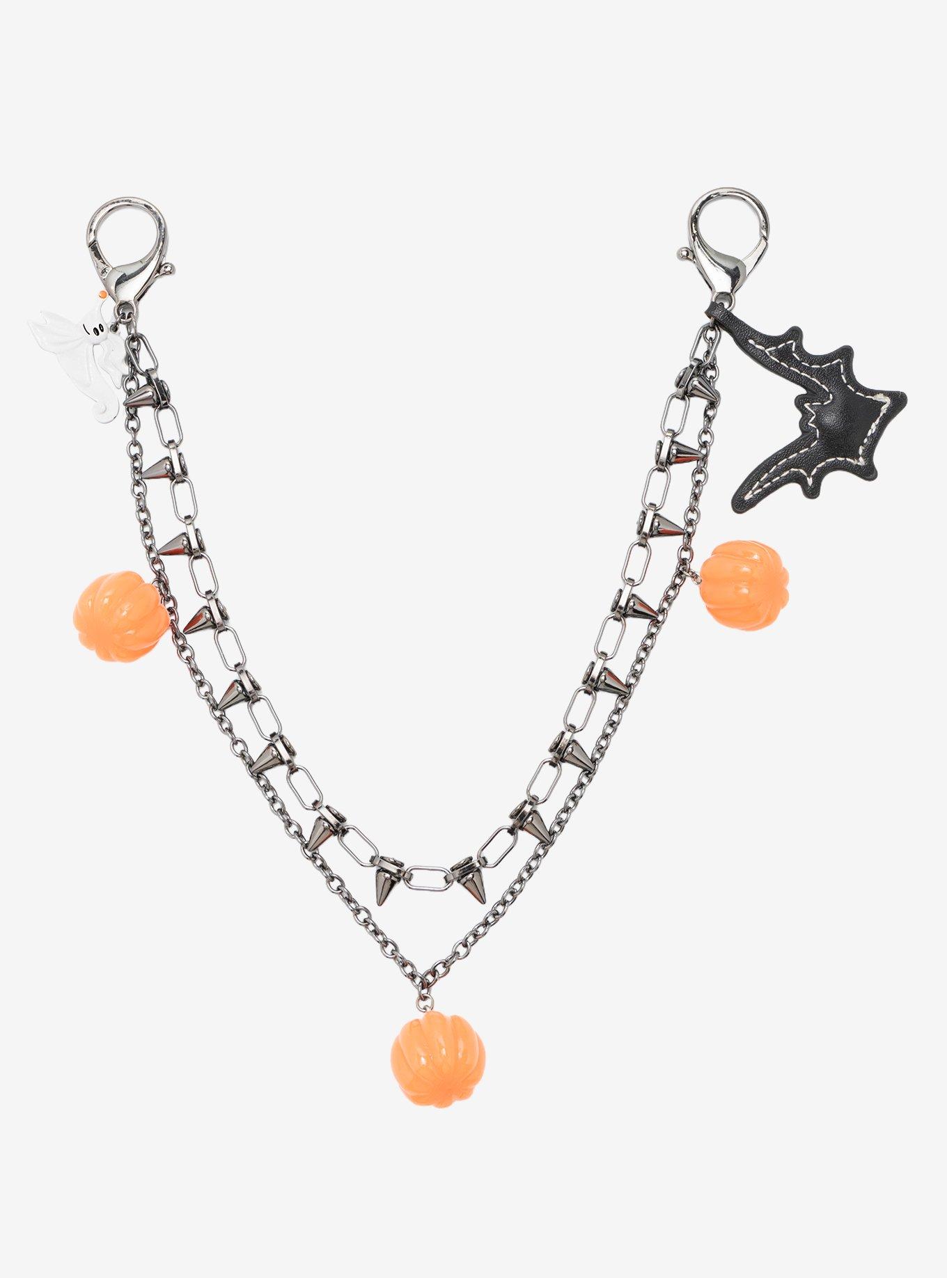 Our Universe Disney The Nightmare Before Christmas Pumpkin Charms Bag Chain - BoxLunch Exclusive, , hi-res