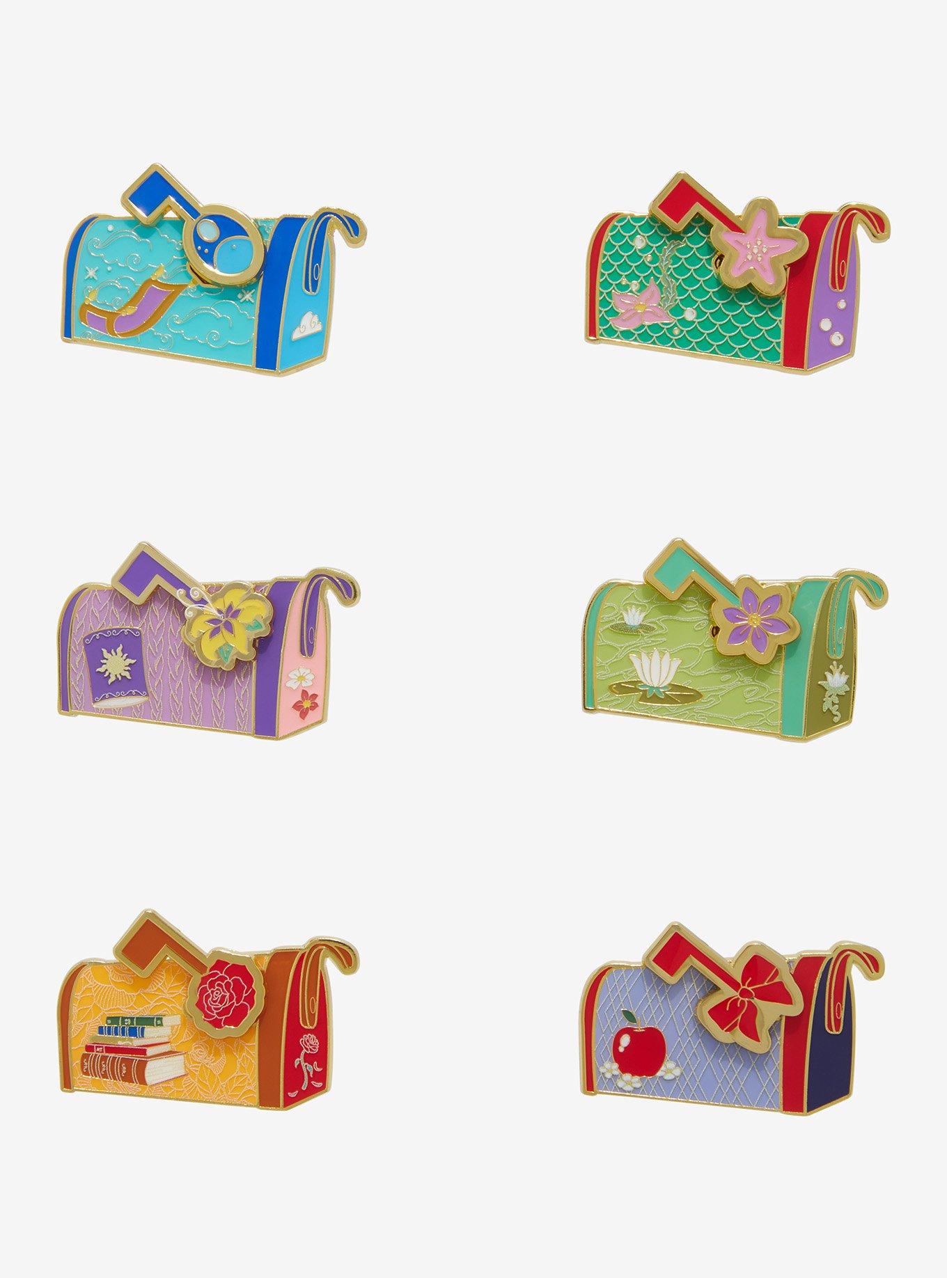 Loungefly Disney Princess Mailbox Blind Box Moving Enamel Pin - BoxLunch Exclusive, , hi-res