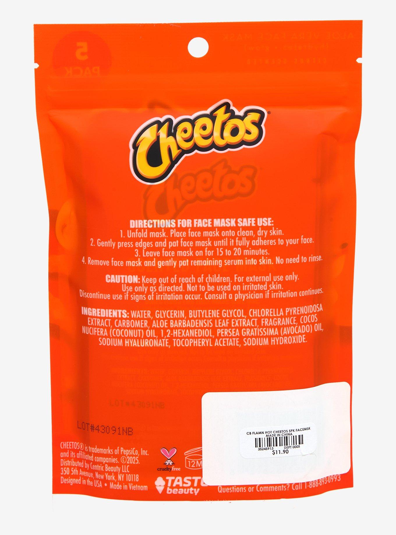 Cheetos Face Sheet Mask Set, , hi-res