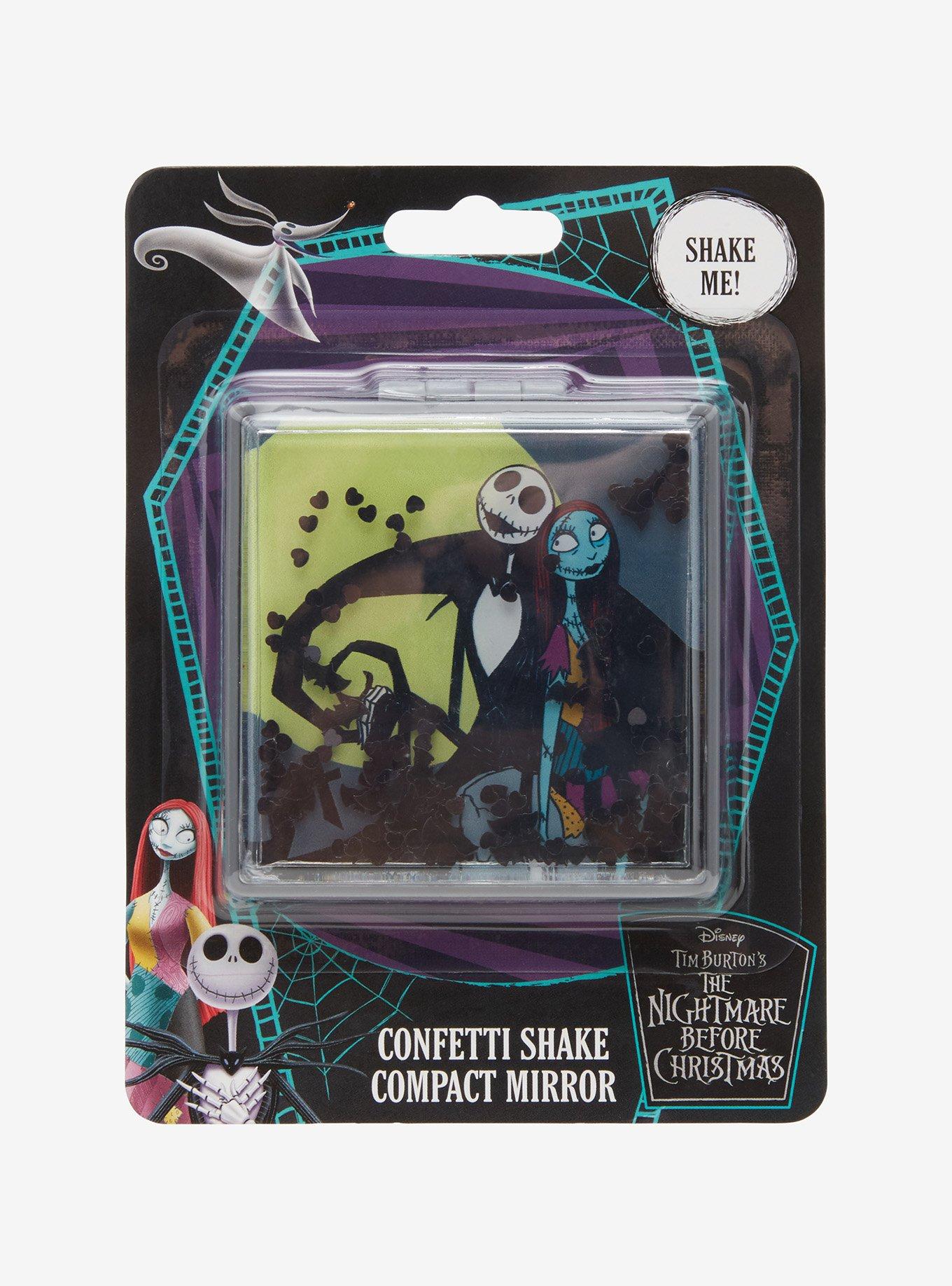 The Nightmare Before Christmas Jack & Sally Shaker Compact Mirror, , alternate