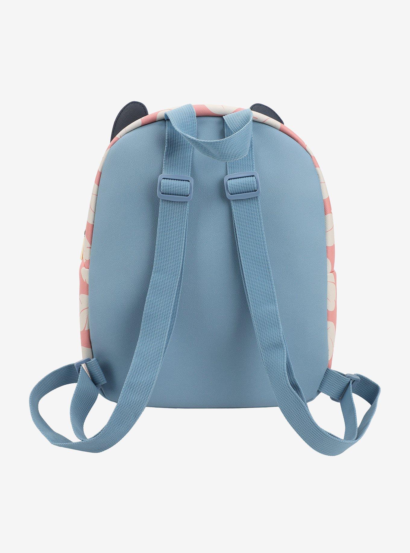Disney Stitch Face & Leaves Mini Backpack, , alternate