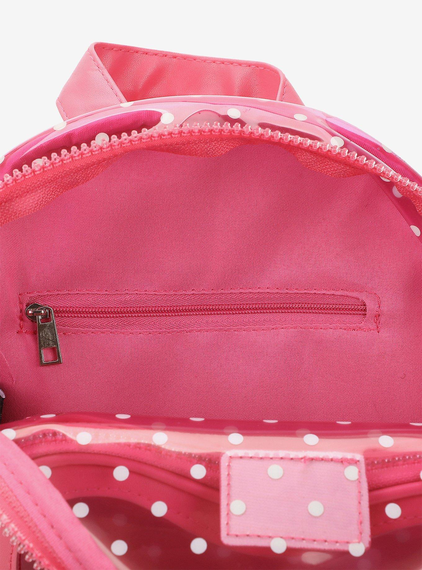 Hello Kitty Pink Polka Dot Transparent Mini Backpack, , alternate