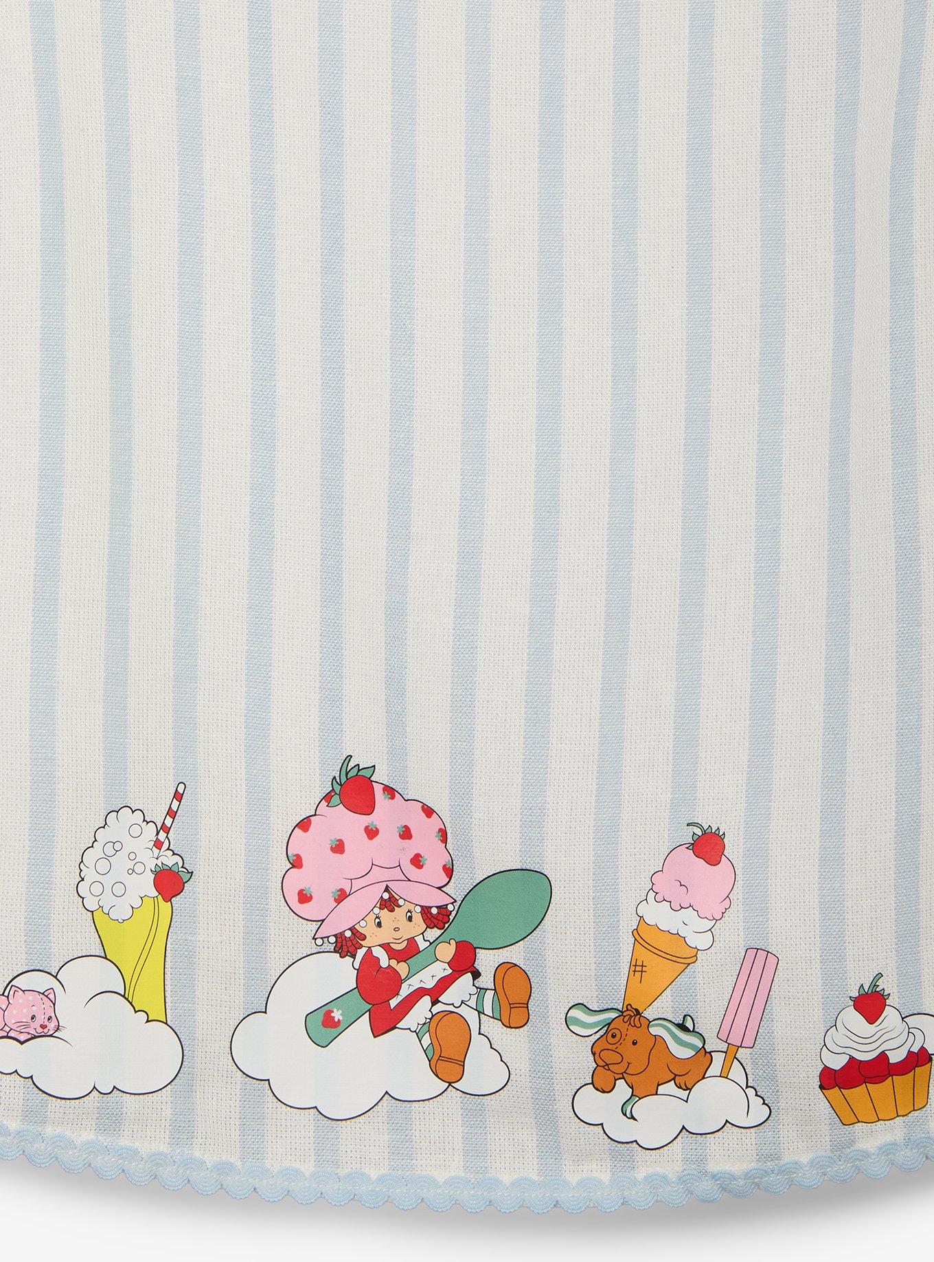 Strawberry Shortcake Desserts Striped Women's Plus Cropped Linen Tank - BoxLunch Exclusive