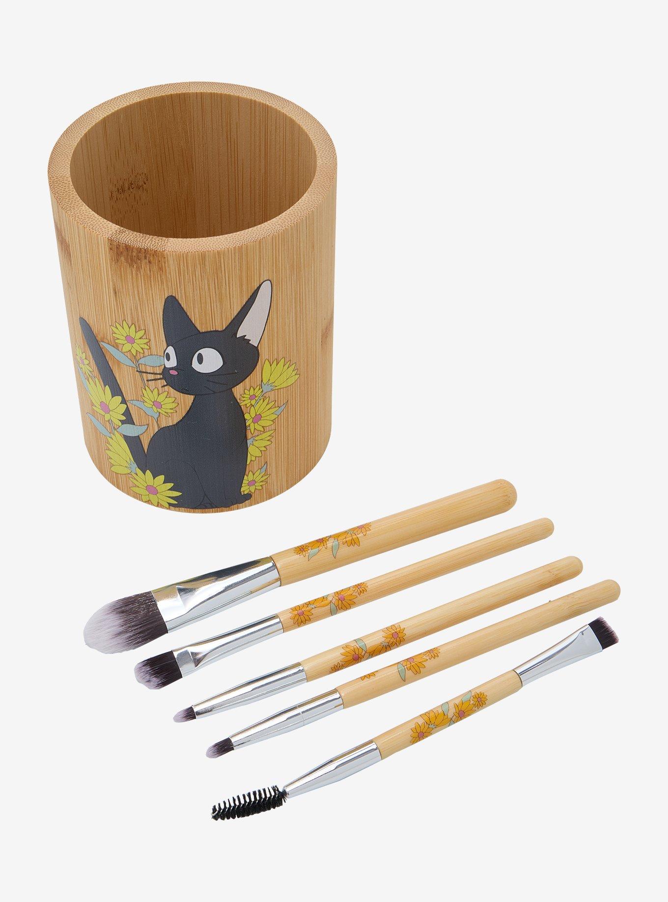 Studio Ghibli® Kiki'S Delivery Service Jiji Bamboo Makeup Brush Holder & Brush Set, , hi-res