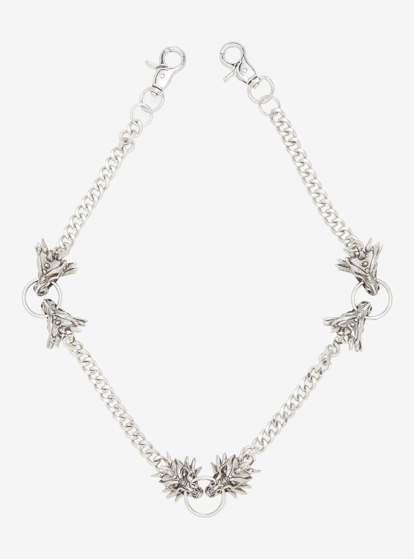 Dragon Head 24 Inch Wallet Chain, , hi-res