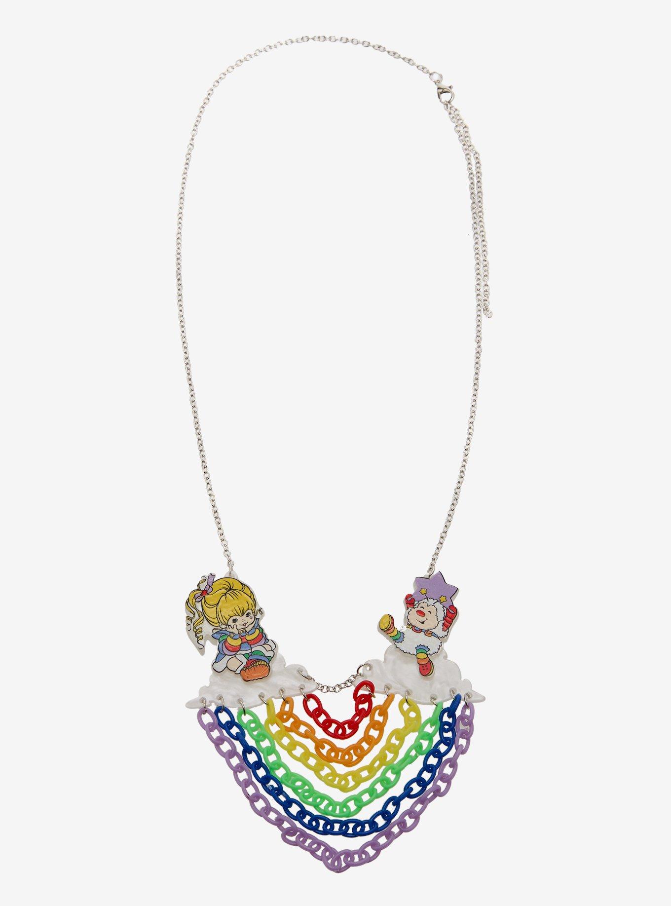 Whatever! Makes You Happy Rainbow Brite Chain Necklace, , hi-res