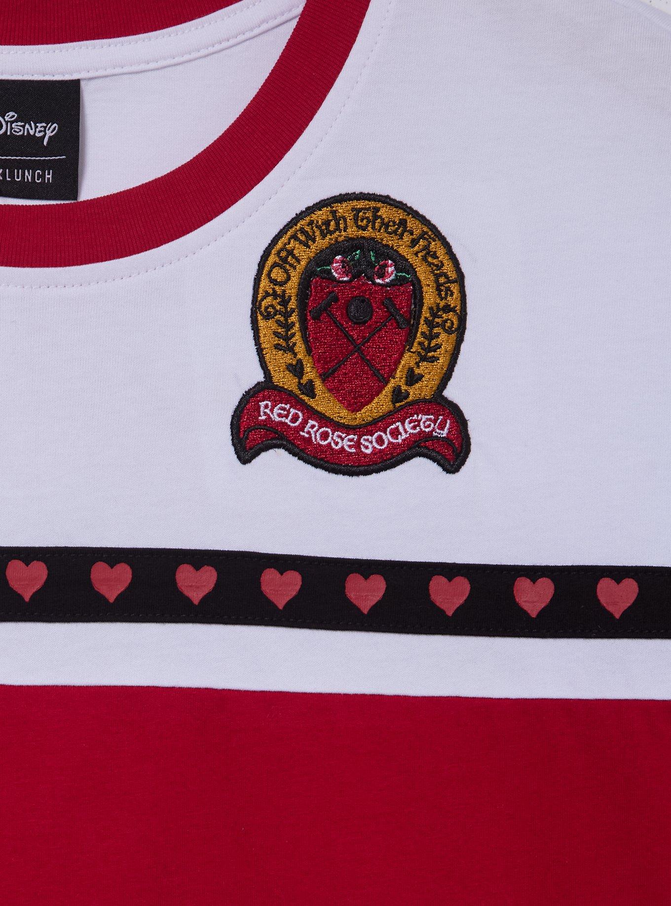 Disney Alice Wonderland Red Rose Society Women's Cropped T-Shirt — BoxLunch Exclusive