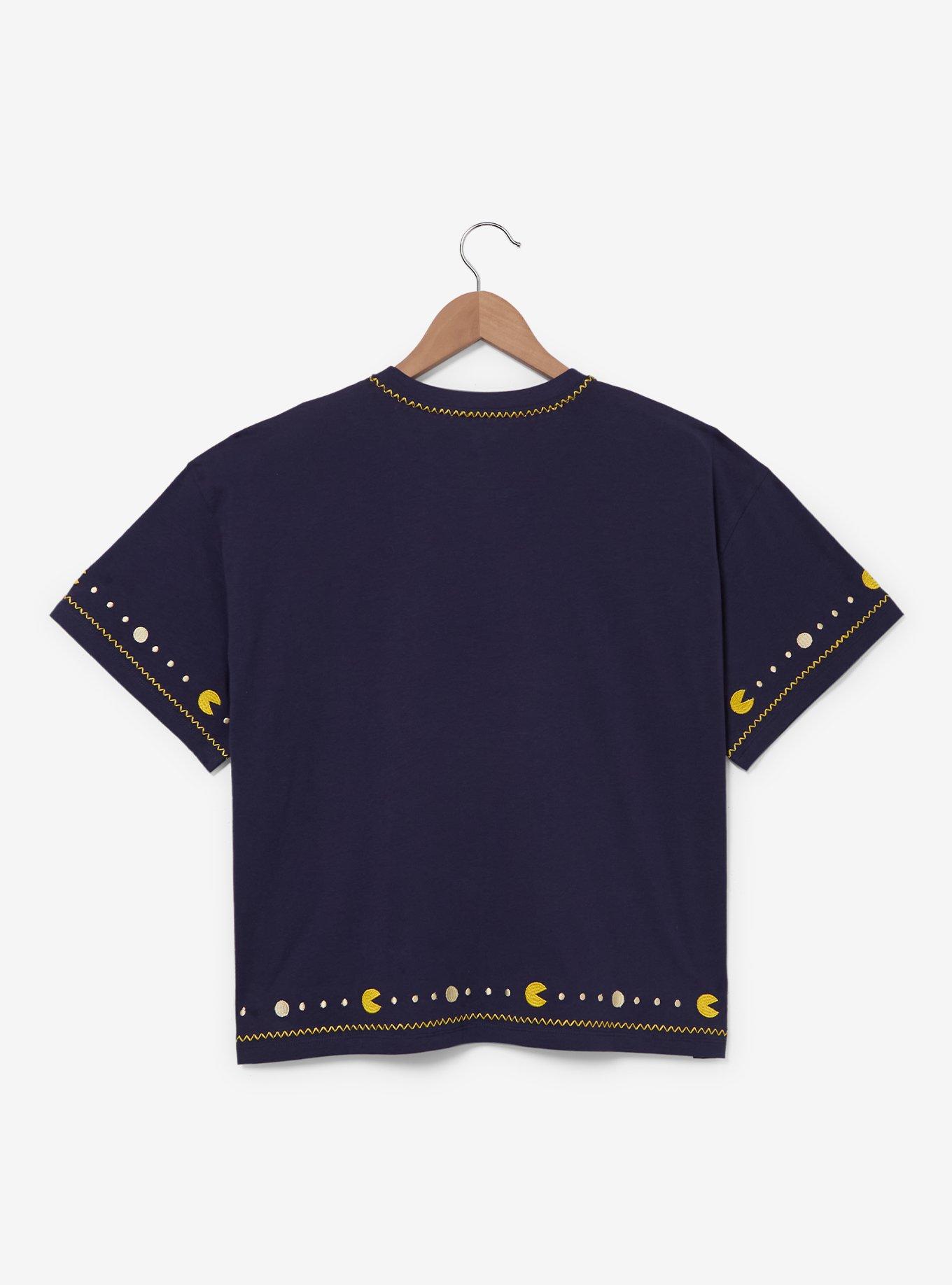 PAC-MAN Icons Women's Plus Size Cropped T-Shirt &mdash; BoxLunch Exclusive, , hi-res