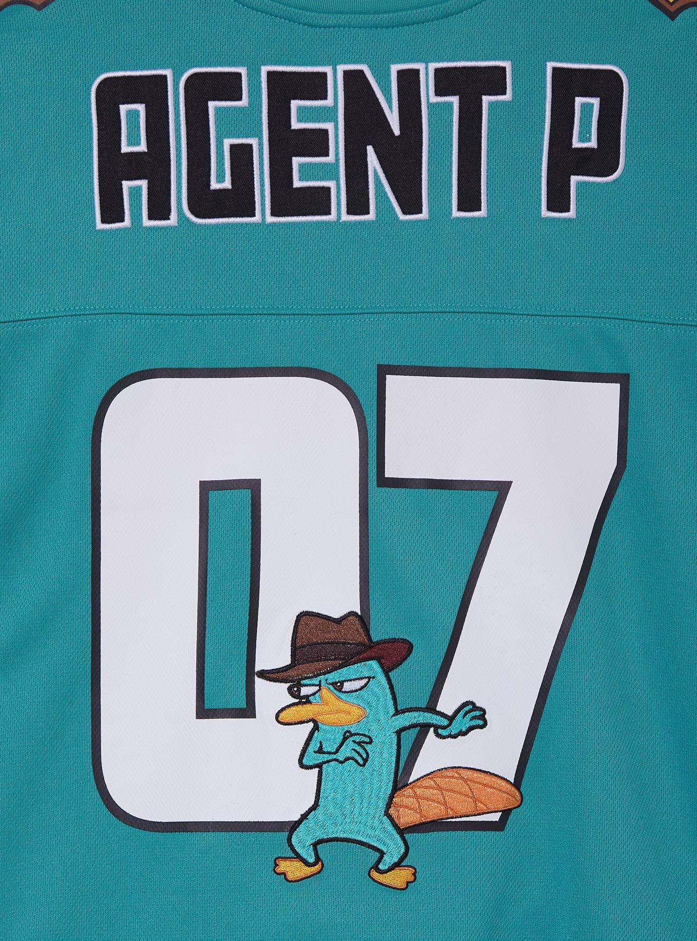 Disney Phineas & Ferb Perry Women's Cropped Football Jersey — BoxLunch Exclusive