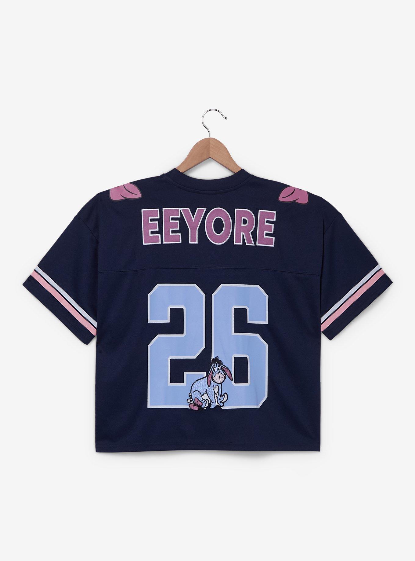Disney Winnie the Pooh Eeyore Women's Plus Cropped Football Jersey - BoxLunch Exclusive
