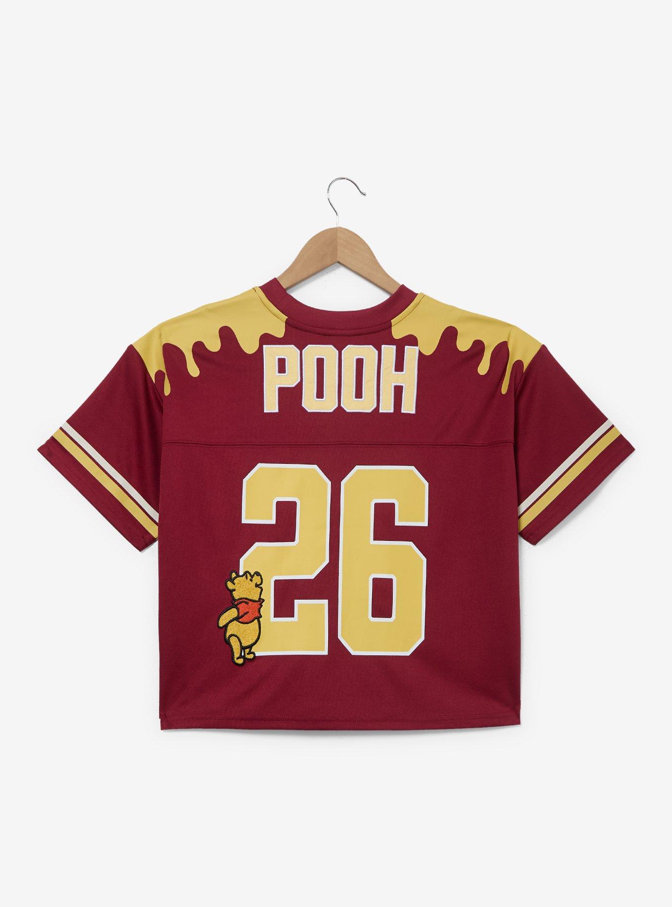 Disney Winnie the Pooh Women's Cropped Football Jersey - BoxLunch Exclusive, , hi-res