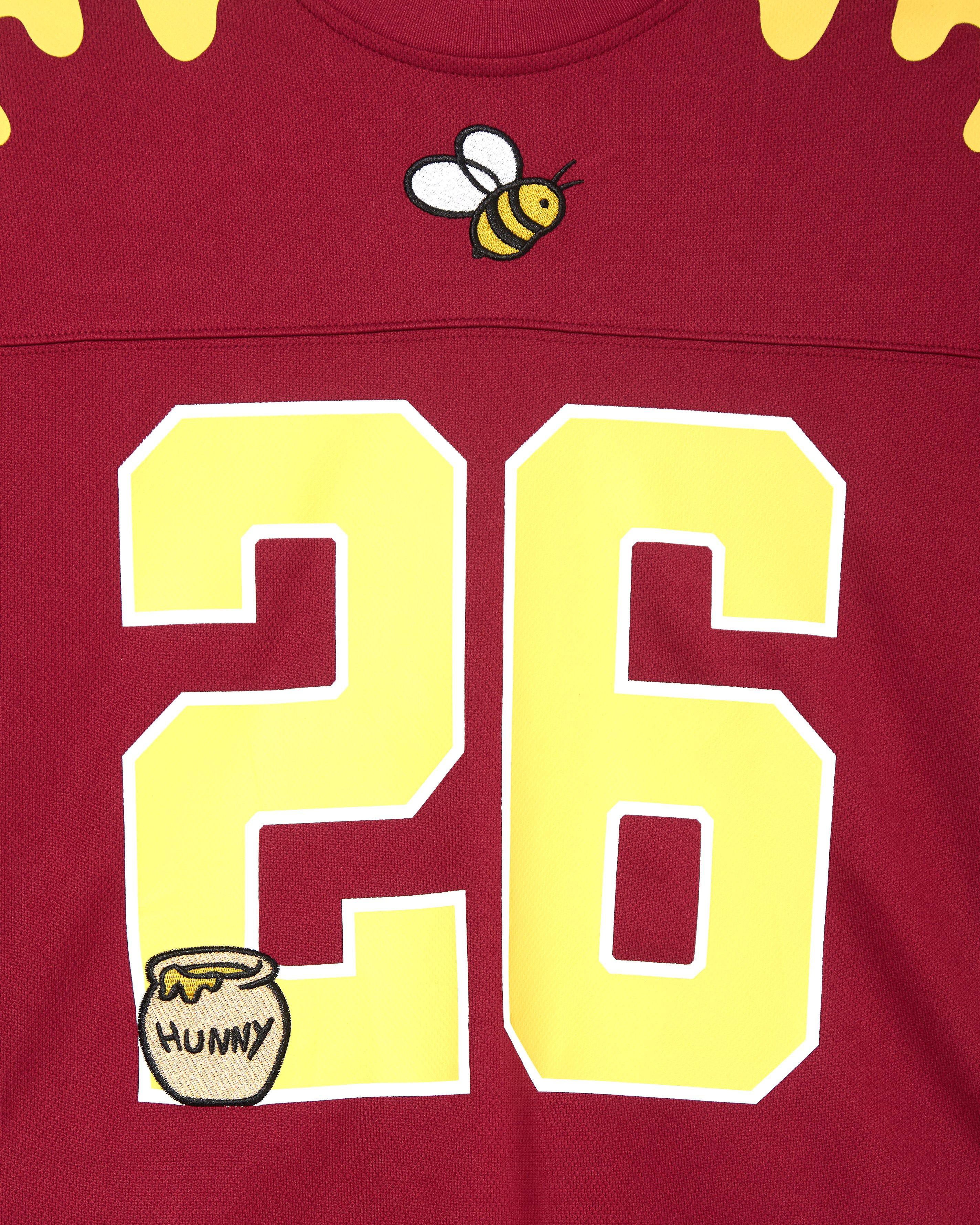Disney Winnie the Pooh Women's Cropped Football Jersey - BoxLunch Exclusive, MAROON, alternate