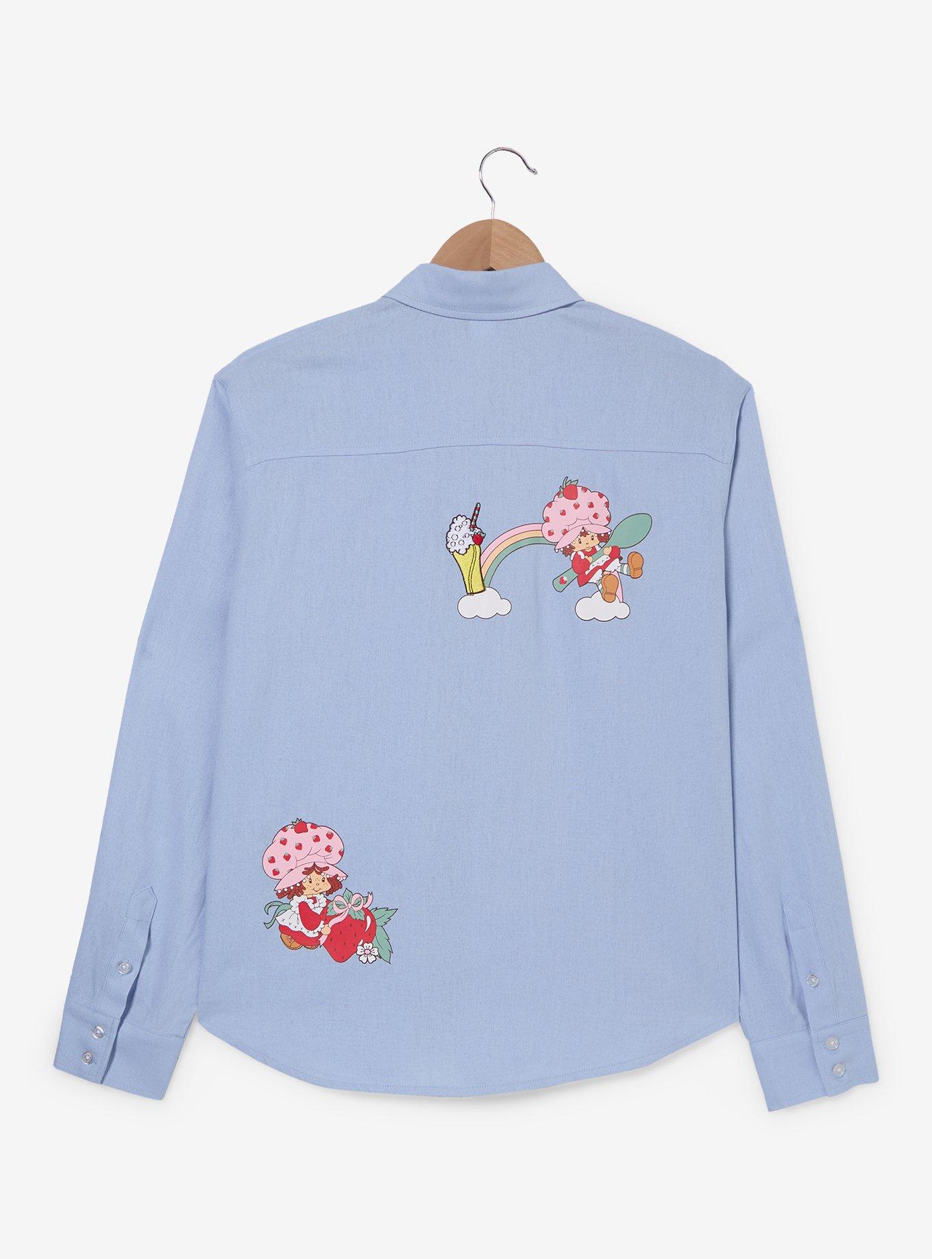 Strawberry Shortcake Sweet Treats Women's Long Sleeve Button-Up &mdash; BoxLunch Exclusive, , hi-res