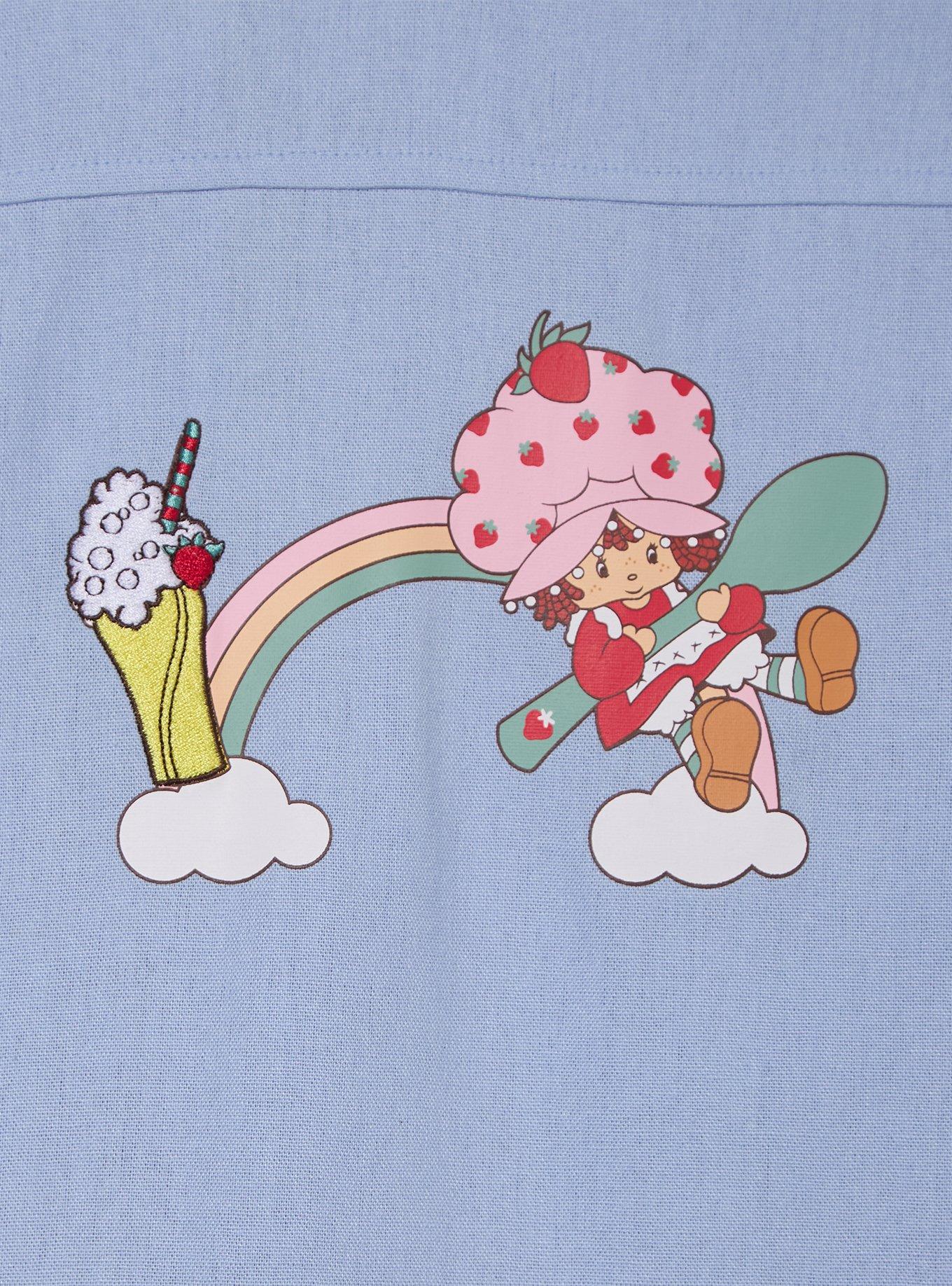 Strawberry Shortcake Sweet Treats Women's Plus Long Sleeve Button-Up — BoxLunch Exclusive