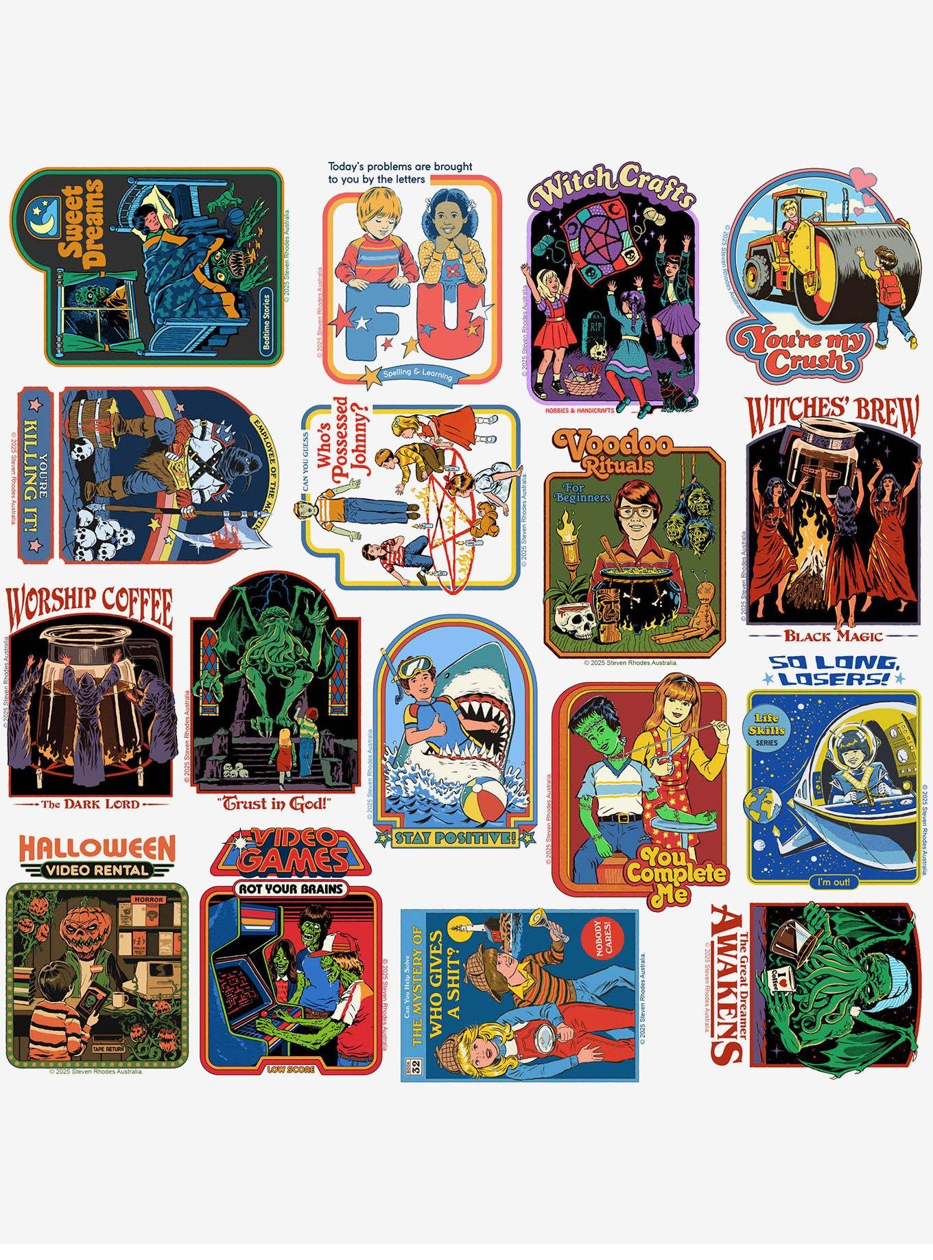 Steven Rhodes Humor 50ct Sticker Pack