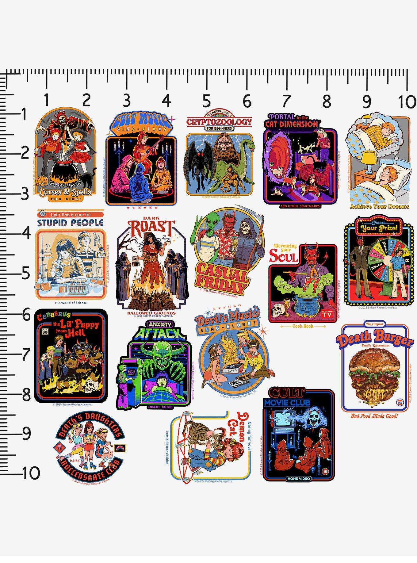 Steven Rhodes Dark Humor 50ct Sticker Pack