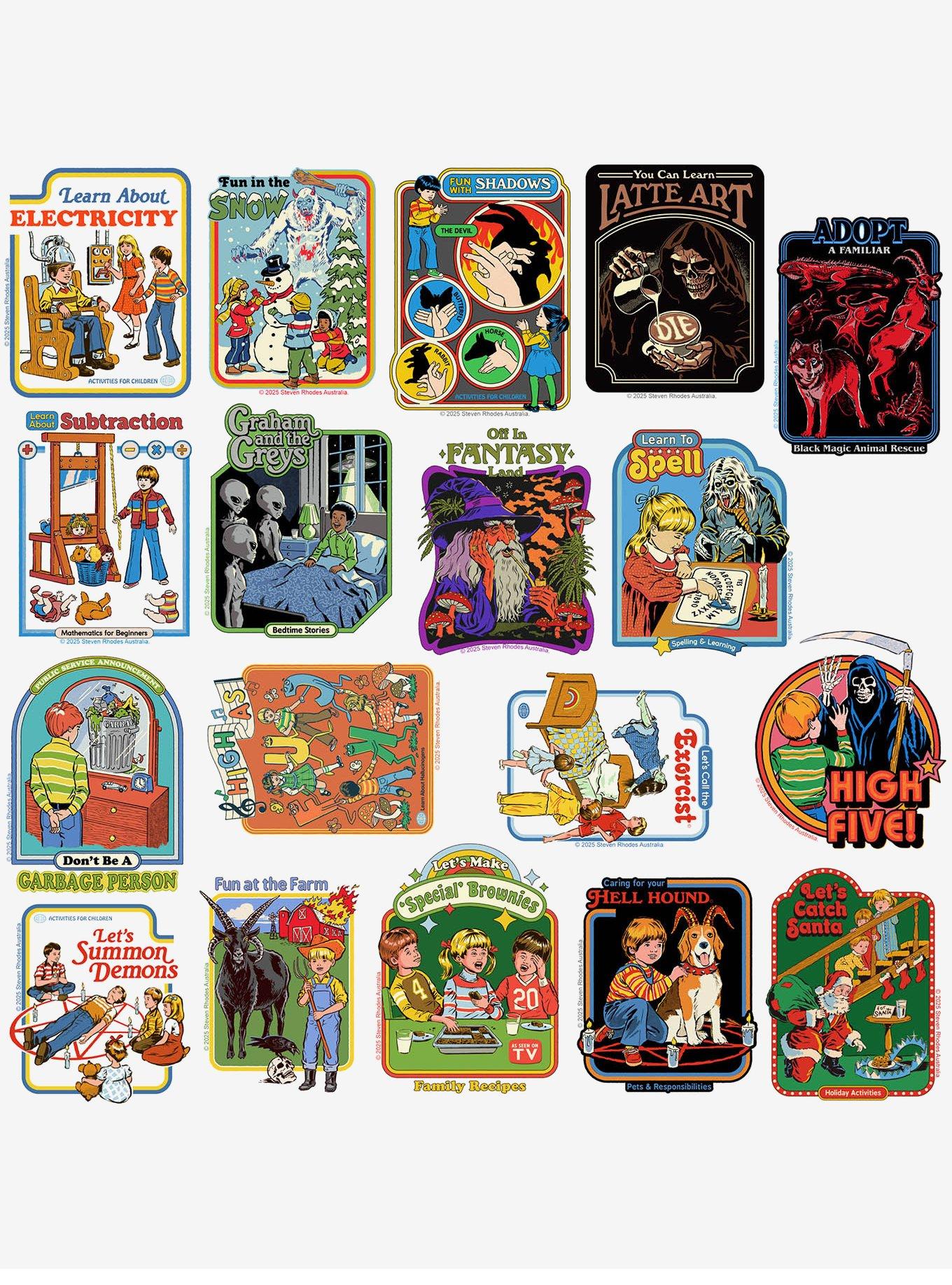 Steven Rhodes Variety Humor 50ct Sticker Pack