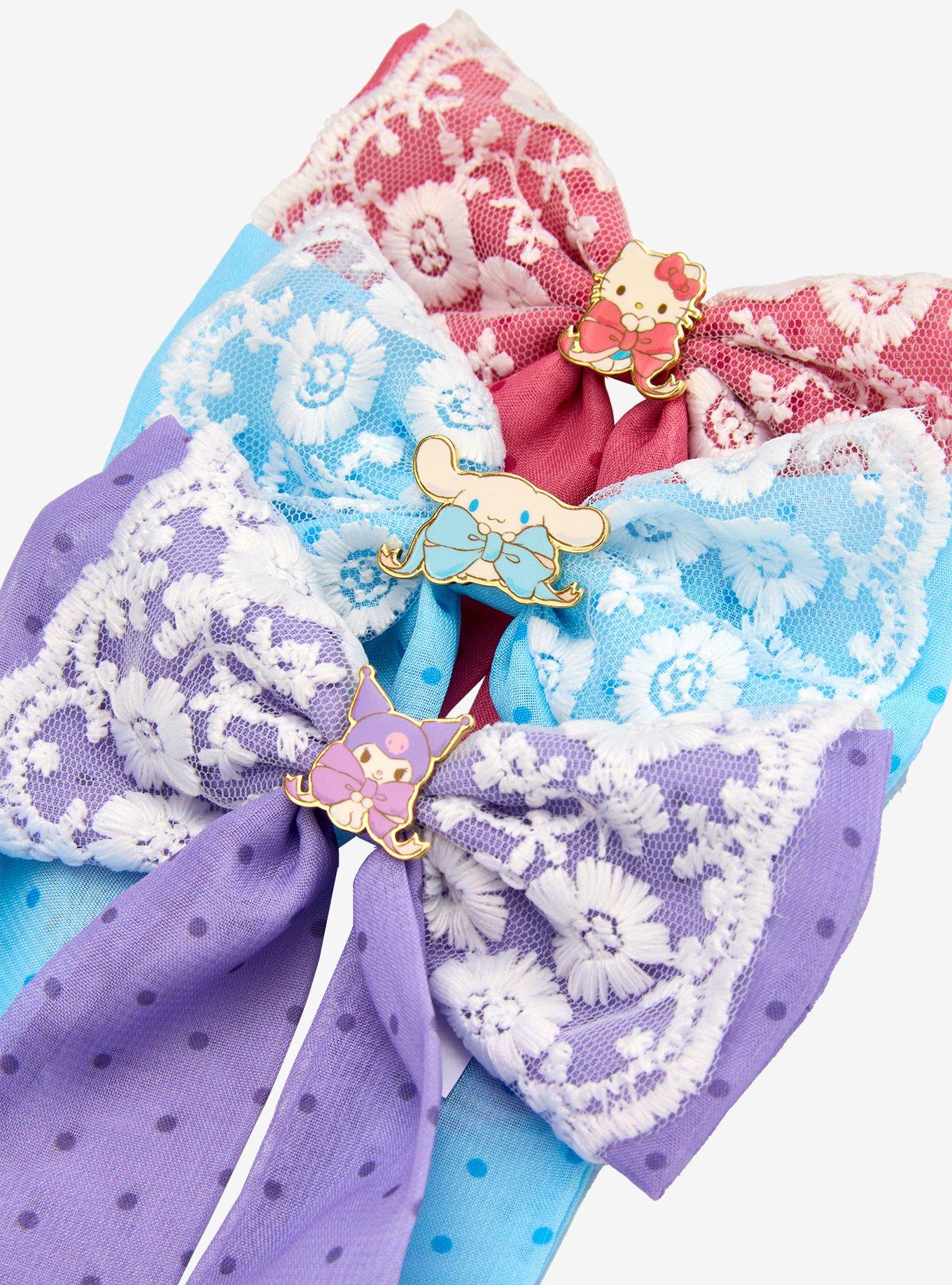 Sanrio Hello Kitty and Friends Lace Hair Bow Set - BoxLunch Exclusive