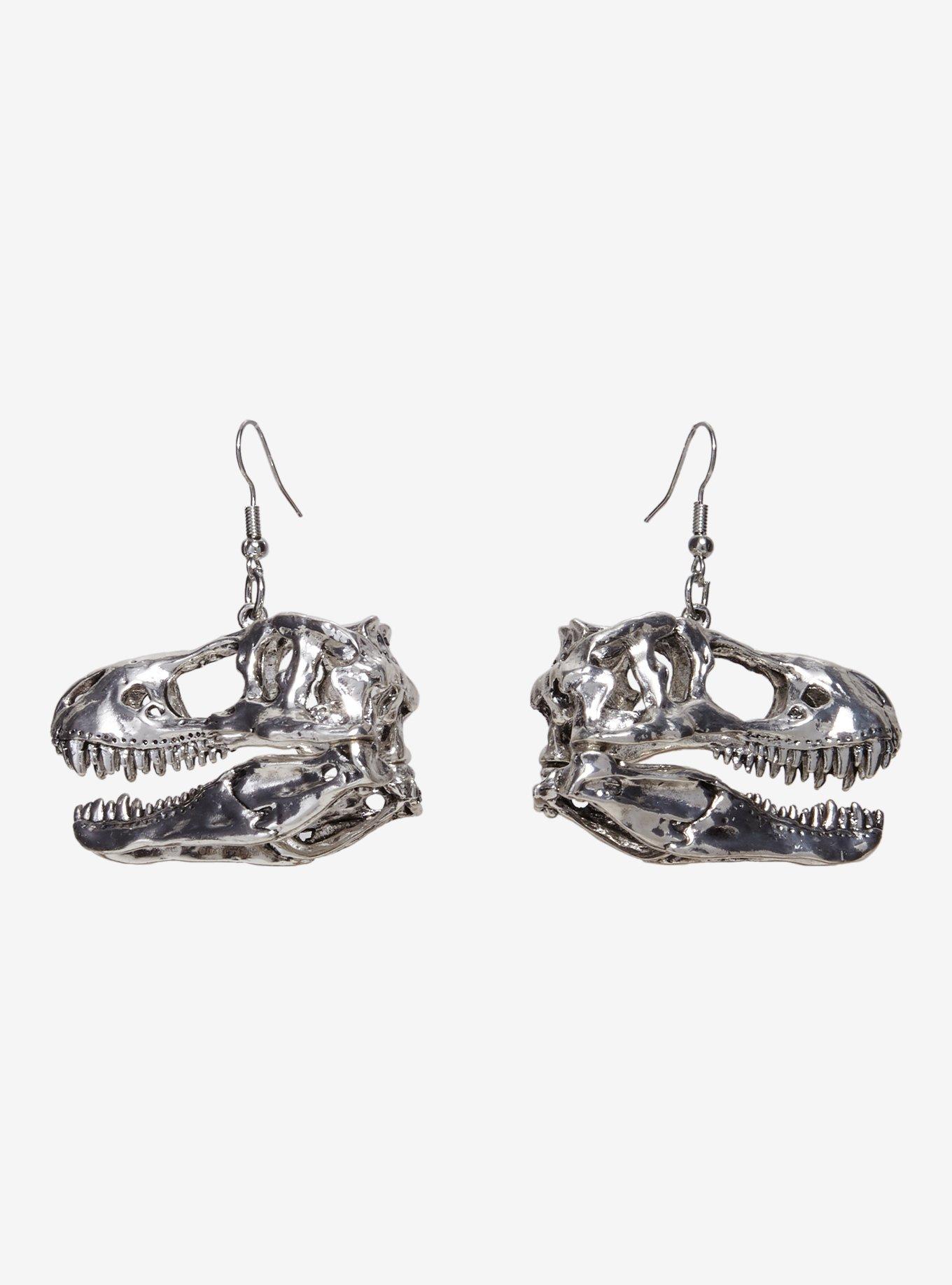 Jurassic Park T. Rex 3D Earrings — BoxLunch Exclusive, , hi-res
