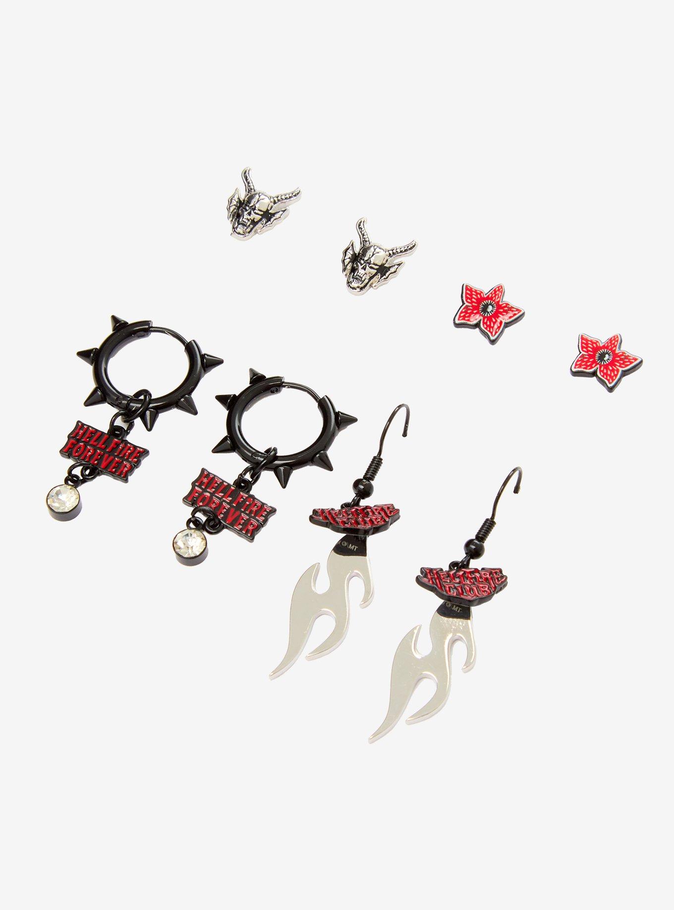 Stranger Things Hellfire Club Icons Earring Set &mdash; BoxLunch Exclusive, , alternate