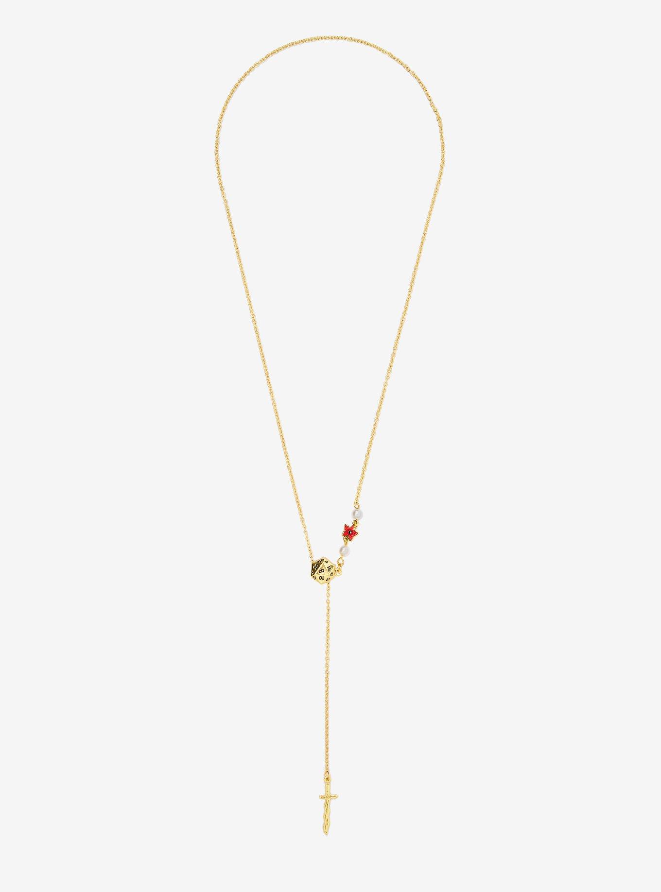 Stranger Things D&D Dice Necklace — BoxLunch Exclusive, , hi-res