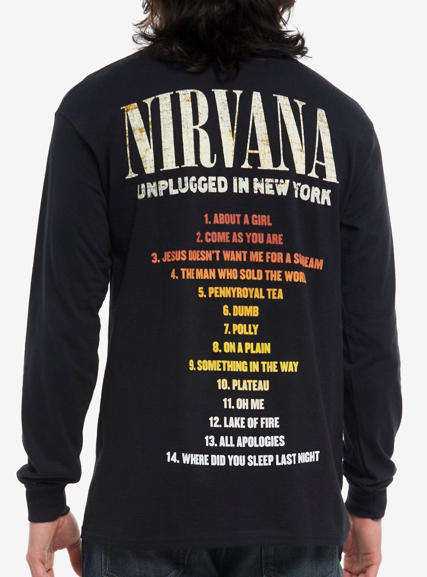 Nirvana Unplugged In New York Long-Sleeve T-Shirt, BLACK, alternate