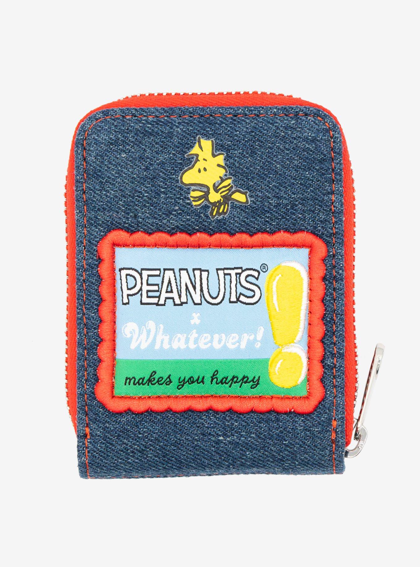 Whatever! Makes You Happy Peanuts Happiness Denim Accordion Wallet