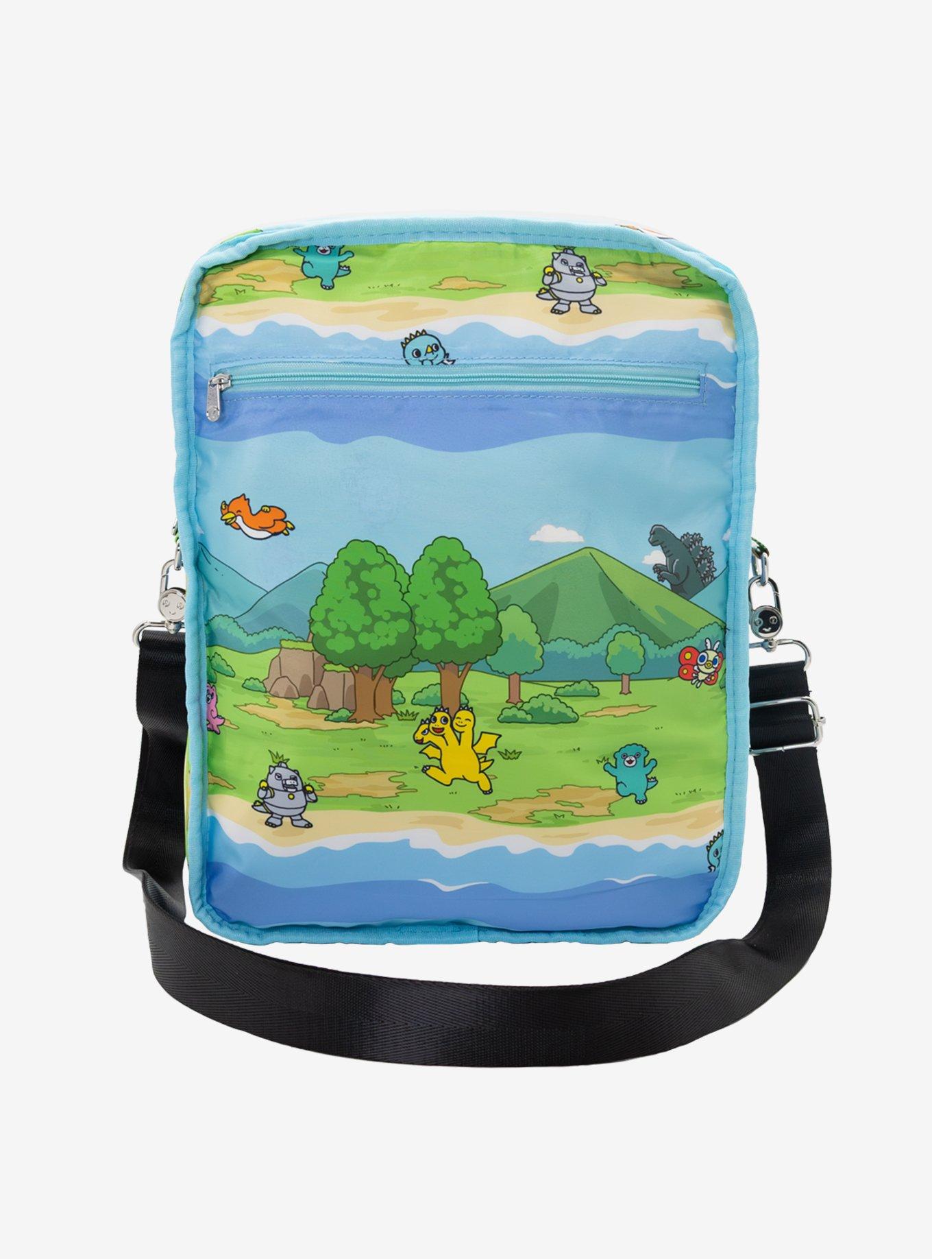 Whatever! Makes You Happy x Chibi Godzilla Raids Again Reversible Convertible Mini Backpack