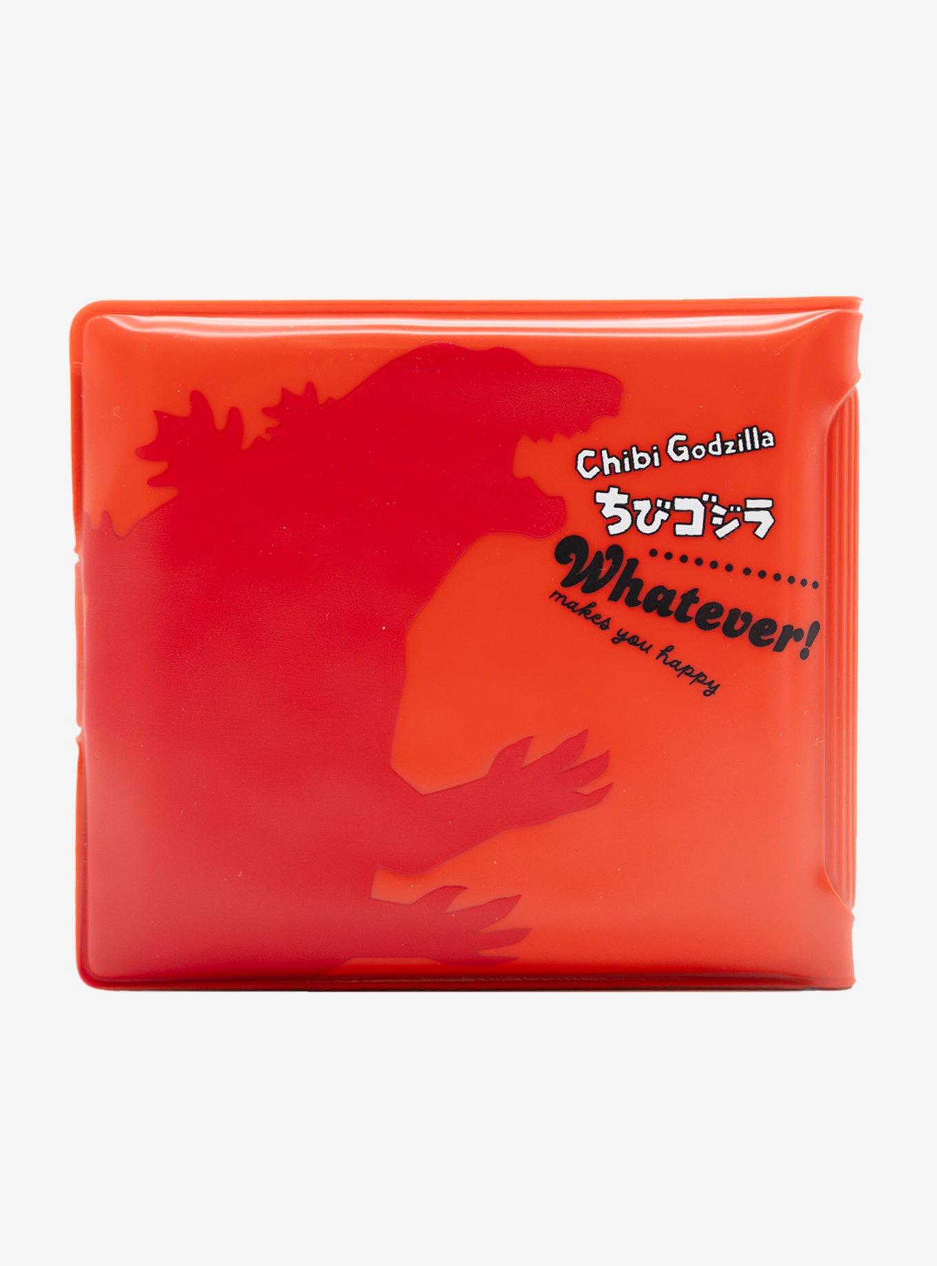 Whatever! Makes You Happy Chibi Godzilla Raids Again Father & Son Padded Vinyl Snap Wallet, , hi-res