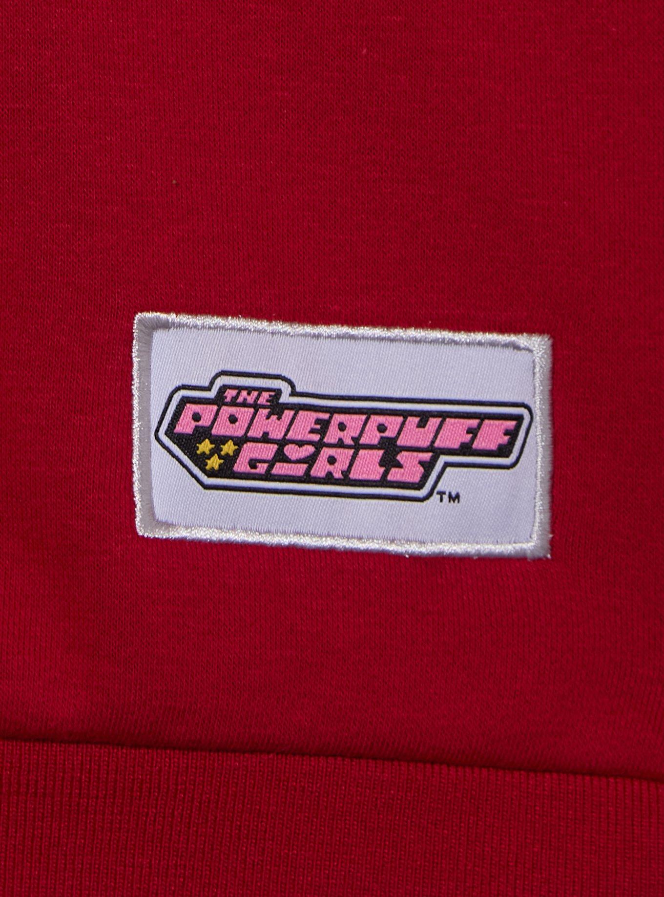 The Powerpuff Girls Blossom Panel Crewneck &mdash; BoxLunch Exclusive, RED, alternate
