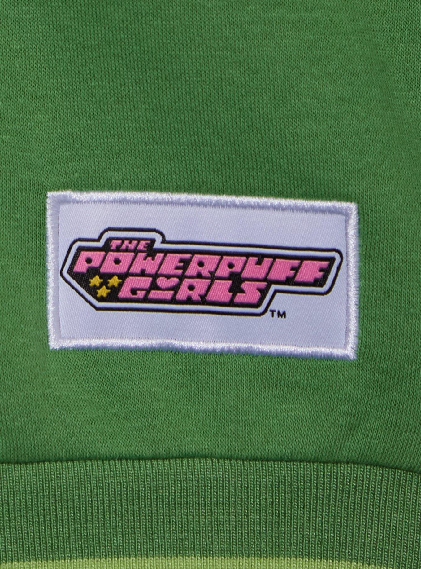 The Powerpuff Girls Buttercup Panel Crewneck &mdash; BoxLunch Exclusive, GREEN, alternate