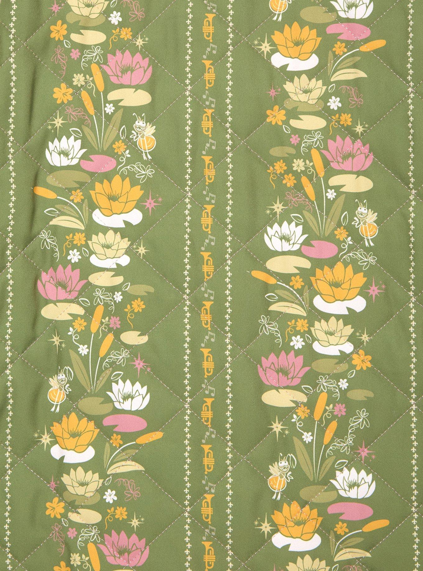 Disney The Princess and the Frog Tiana Floral Women's Quilted Jacket &mdash; BoxLunch Exclusive, GREEN, alternate