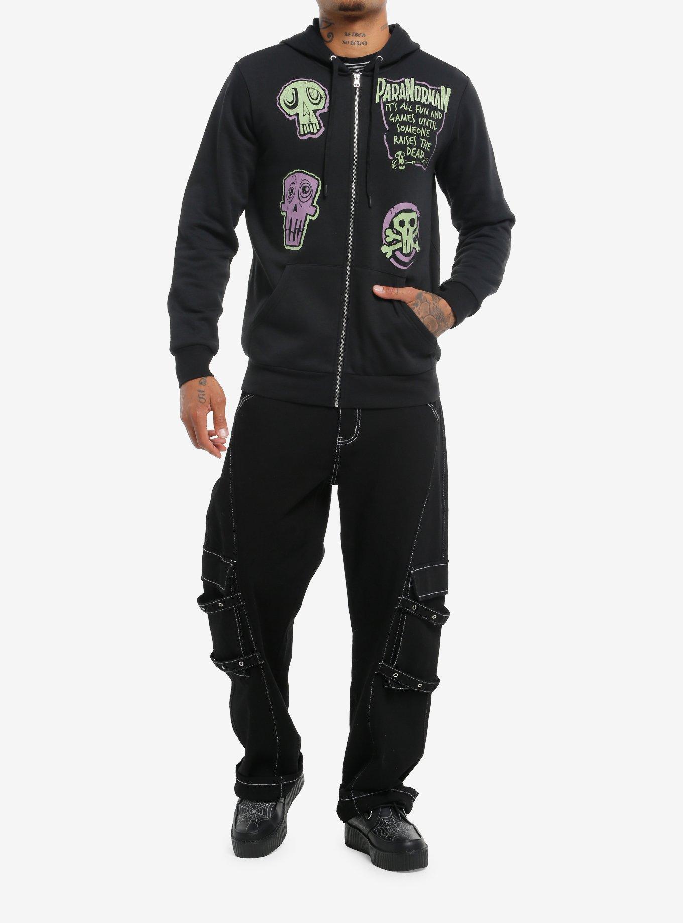 ParaNorman Group Glow-In-The-Dark Hoodie, BLACK, alternate