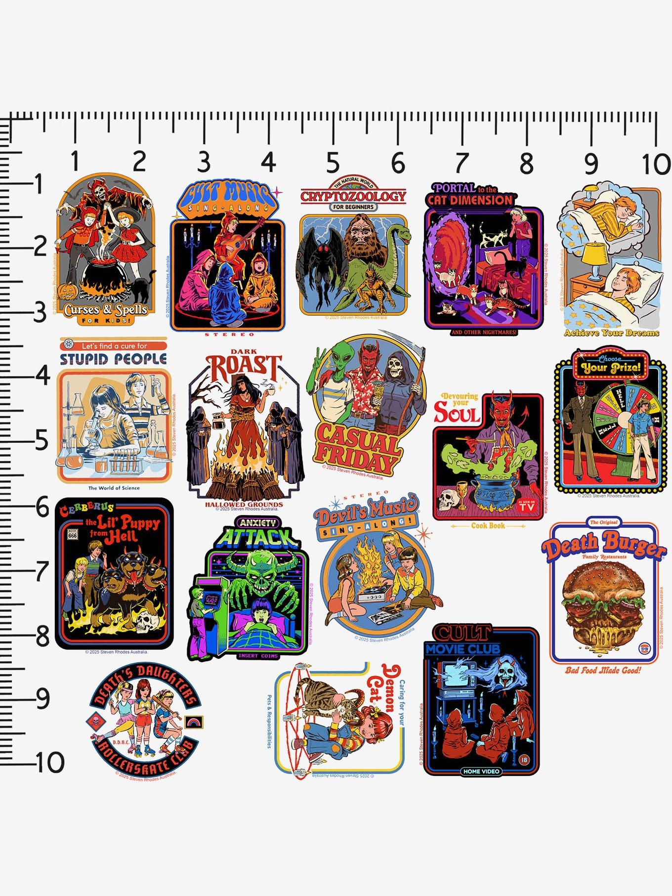 Steven Rhodes Dark Humor 50ct Sticker Pack, , alternate