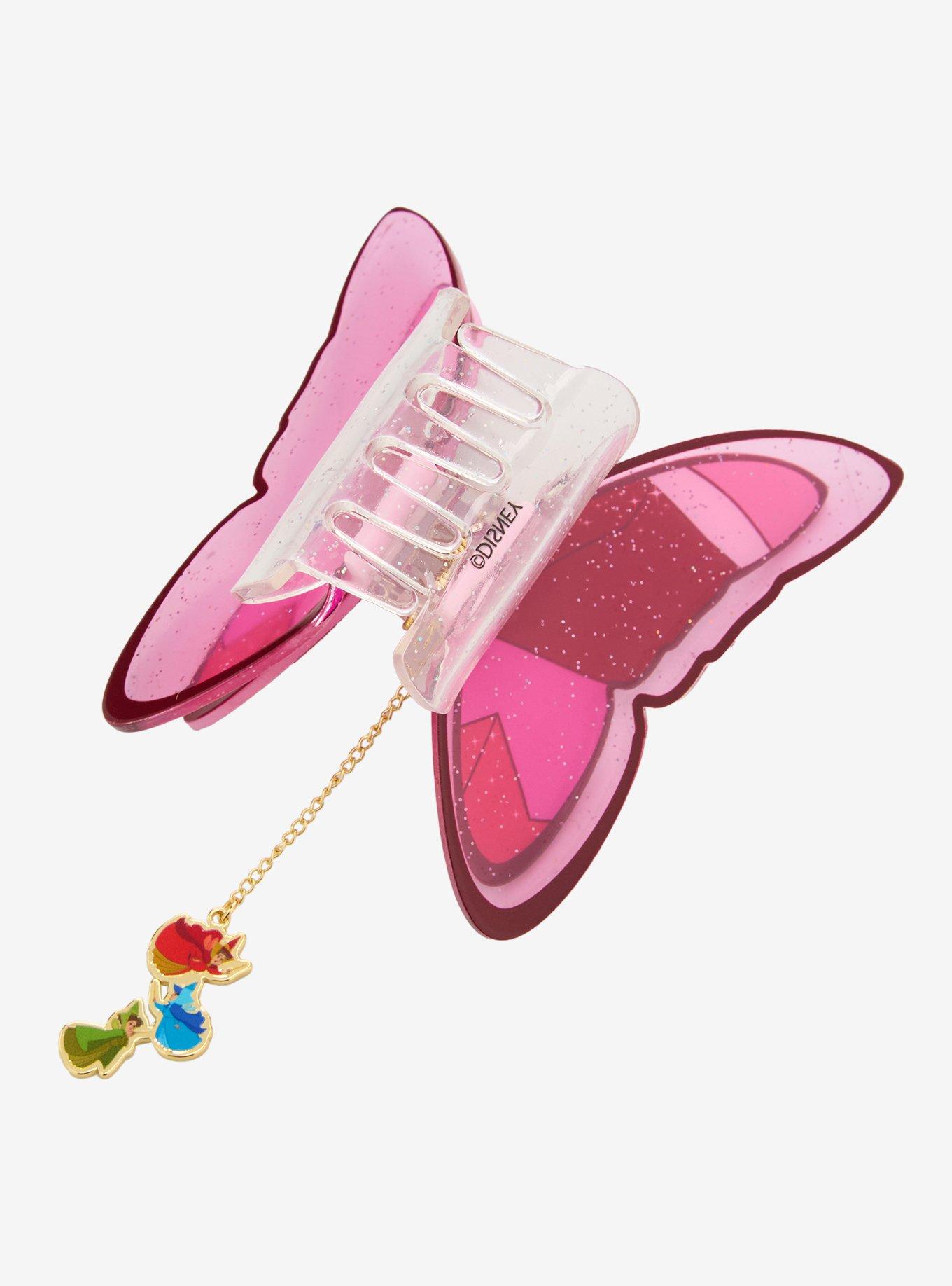 Disney Sleeping Beauty Aurora Butterfly Figural Claw Clip — BoxLunch Exclusive, , alternate