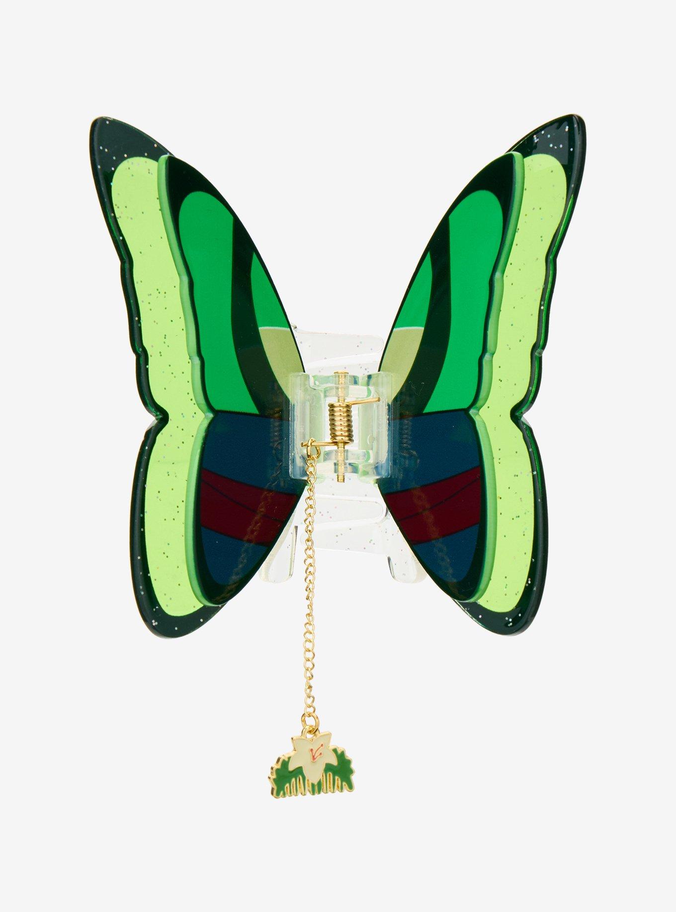 Disney Mulan Butterfly Claw Clip with Charm — BoxLunch Exclusive, , hi-res