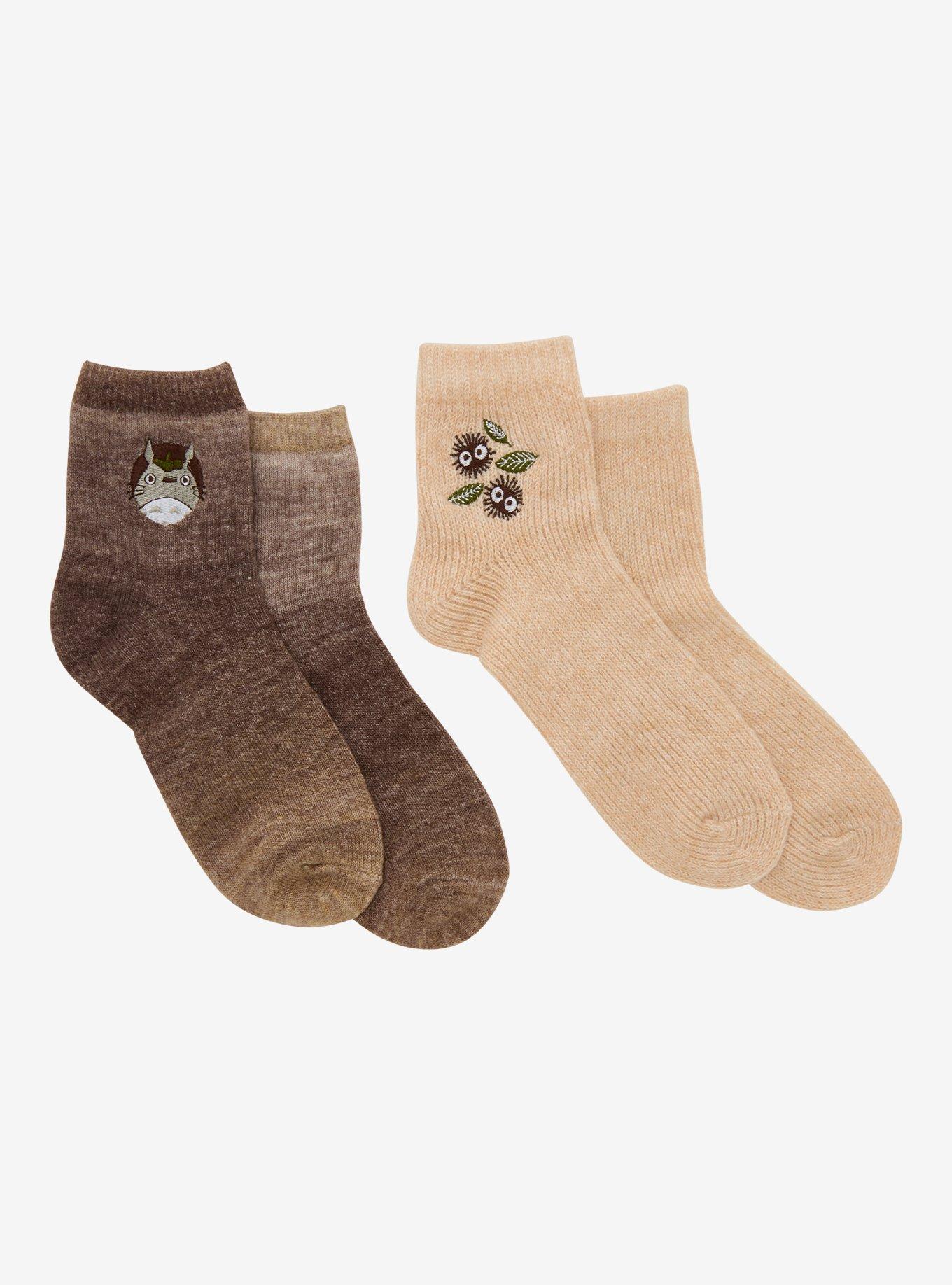 Studio Ghibli® My Neighbor Totoro Brown Ankle Socks 2 Pair, , hi-res