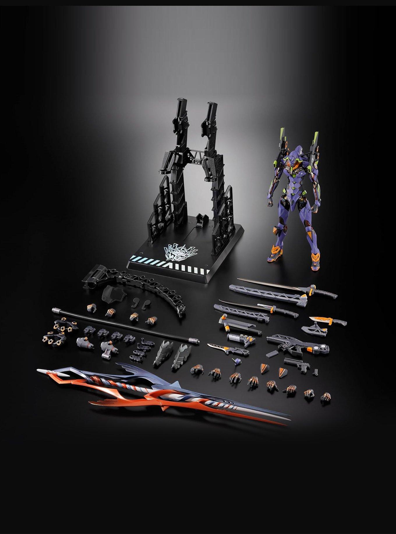 Bandai Namco Rebuild of Evangelion Metal Build Evangelion 01 Test Type 01 (30th Eith The Spear of Gaius) Figure, , hi-res