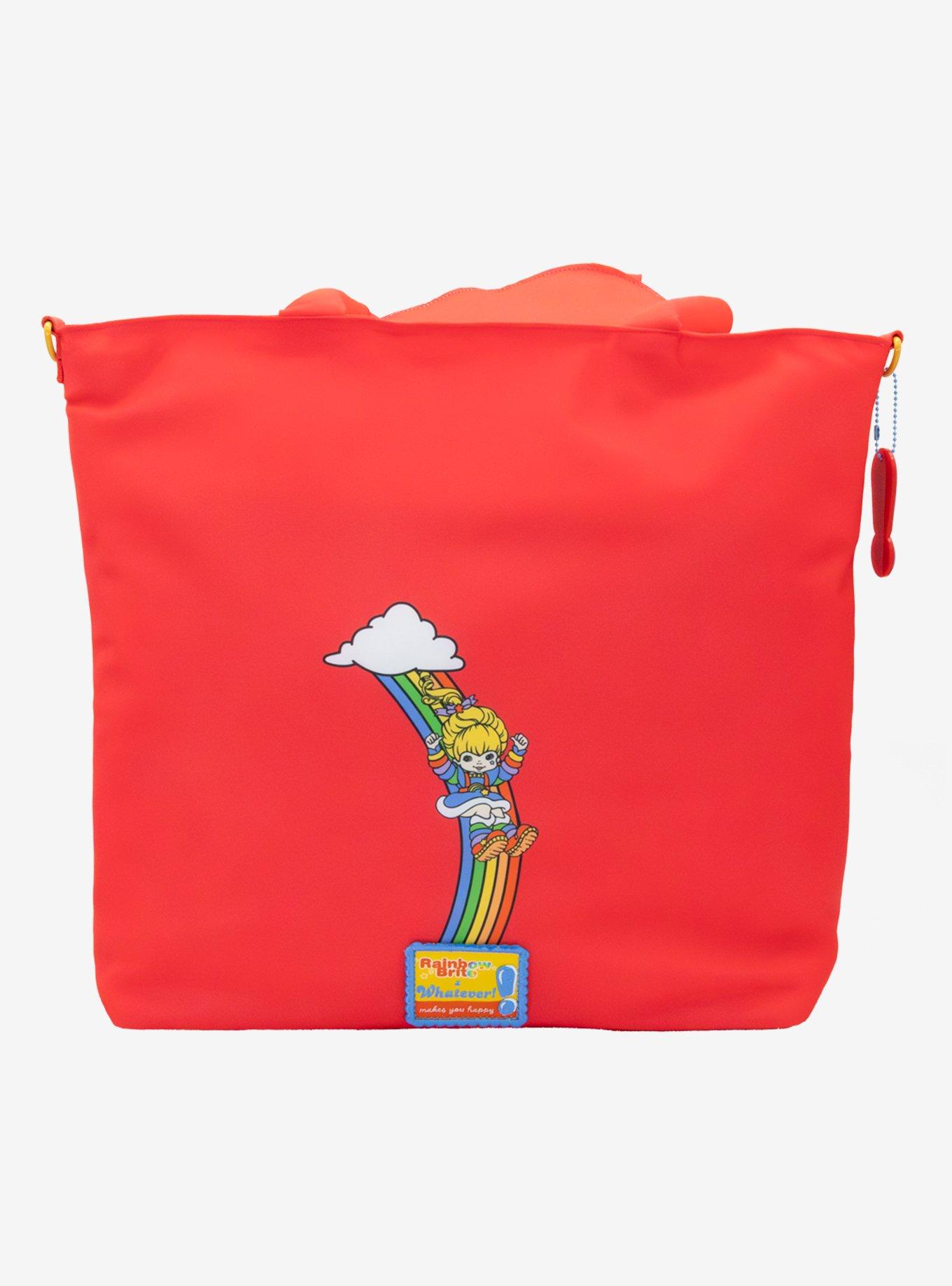 Whatever! Makes You Happy Rainbow Brite Puffy Tote Bag, , alternate