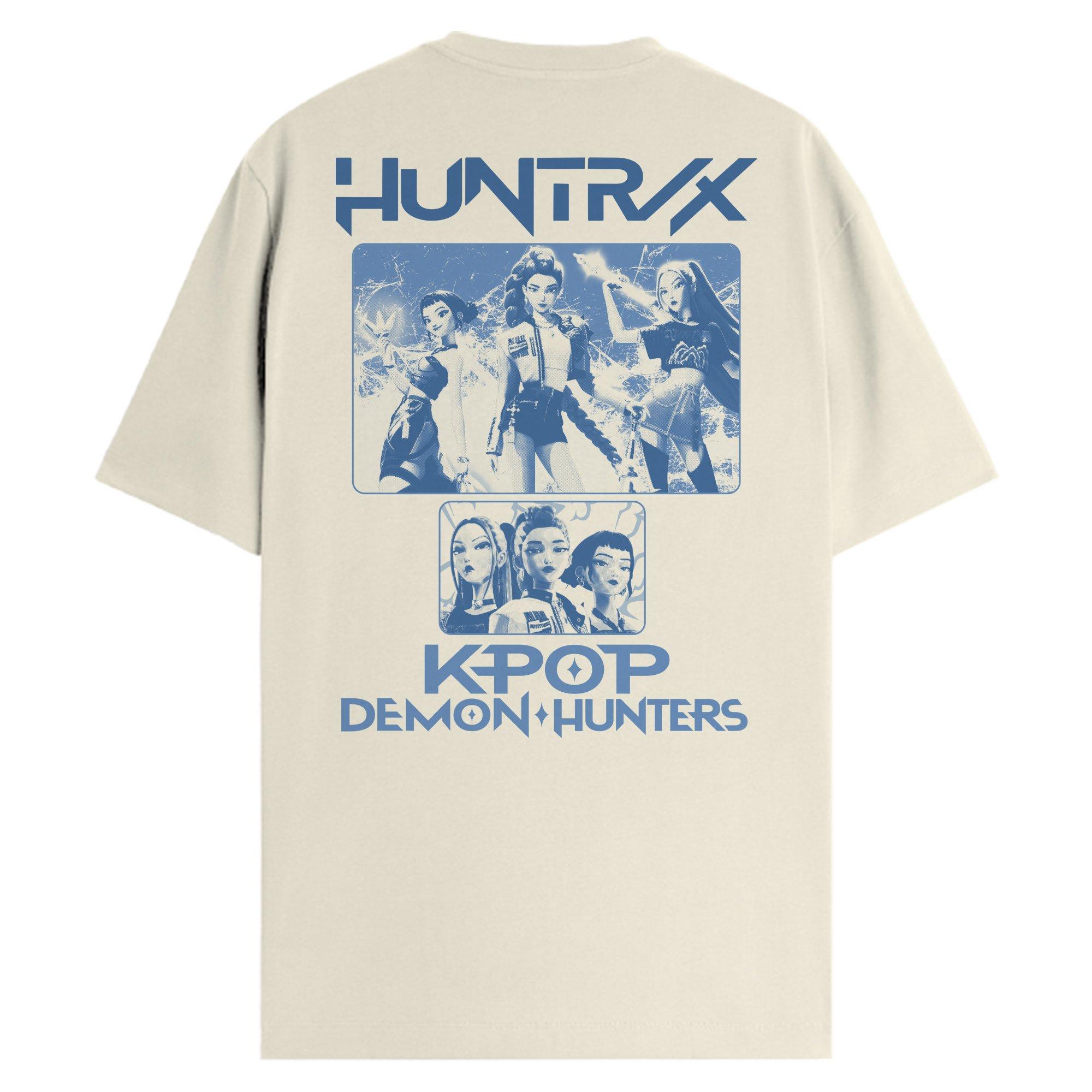 KPop Demon Hunters HUNTR/X Tonal Logo T-Shirt - BoxLunch Exclusive, , hi-res