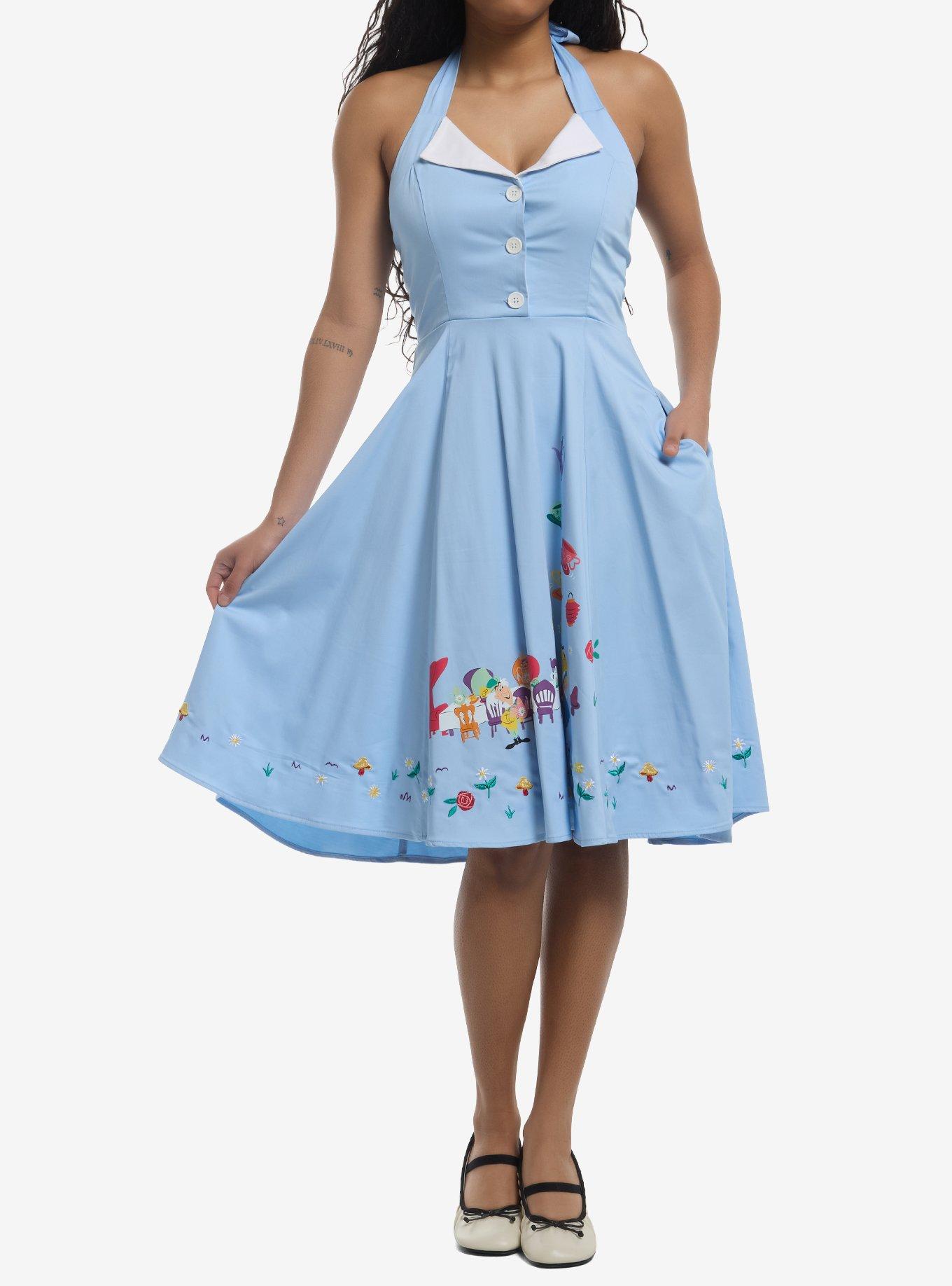 Her Universe Disney Alice In Wonderland Halter Retro Dress Her Universe Exclusive, , hi-res