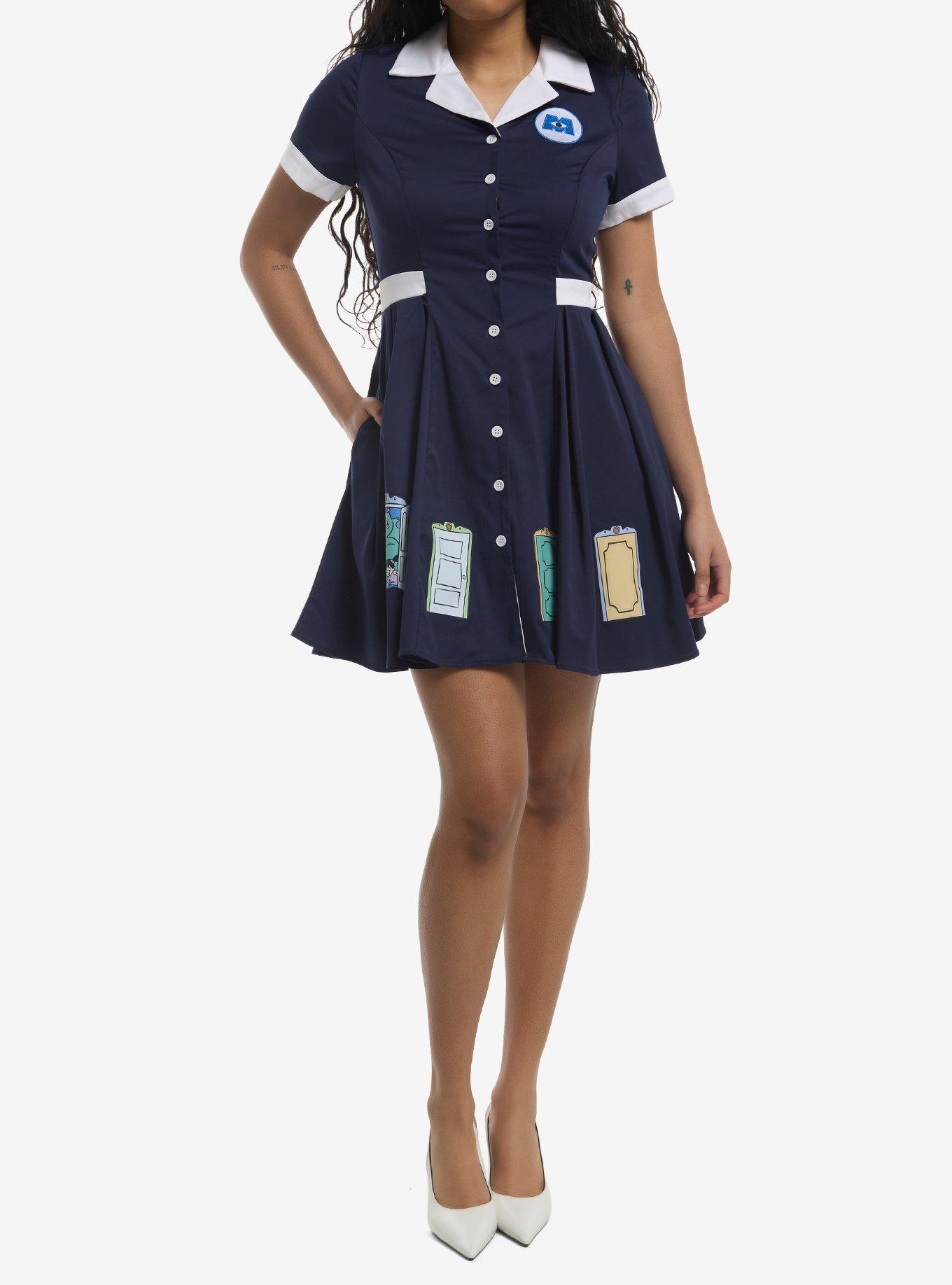 Her Universe Disney Pixar Monsters, Inc. Doors Retro Dress Her Universe Exclusive, , hi-res
