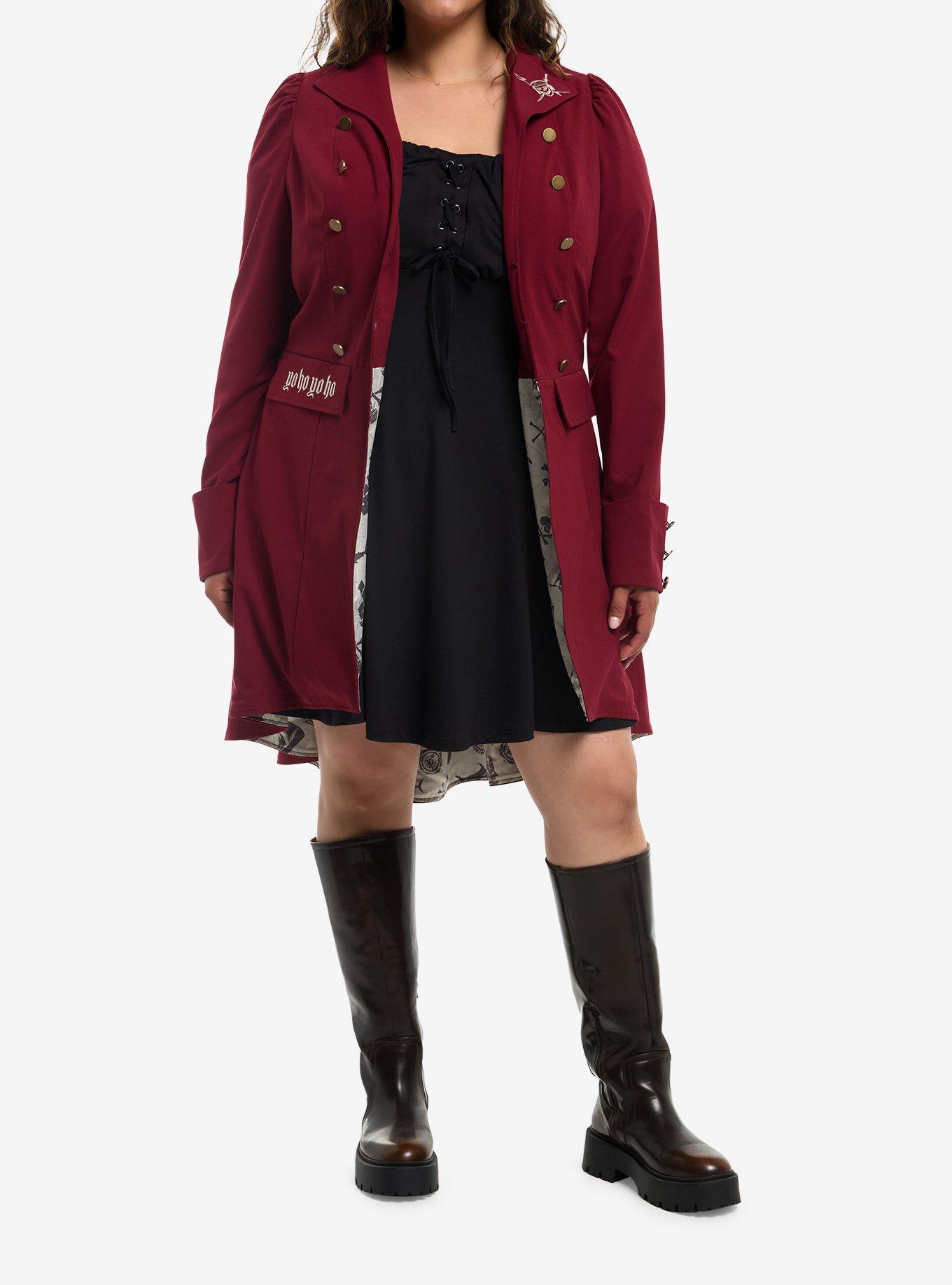 Her Universe Disney Pirates Of The Caribbean Red Waistcoat Plus Size, , hi-res