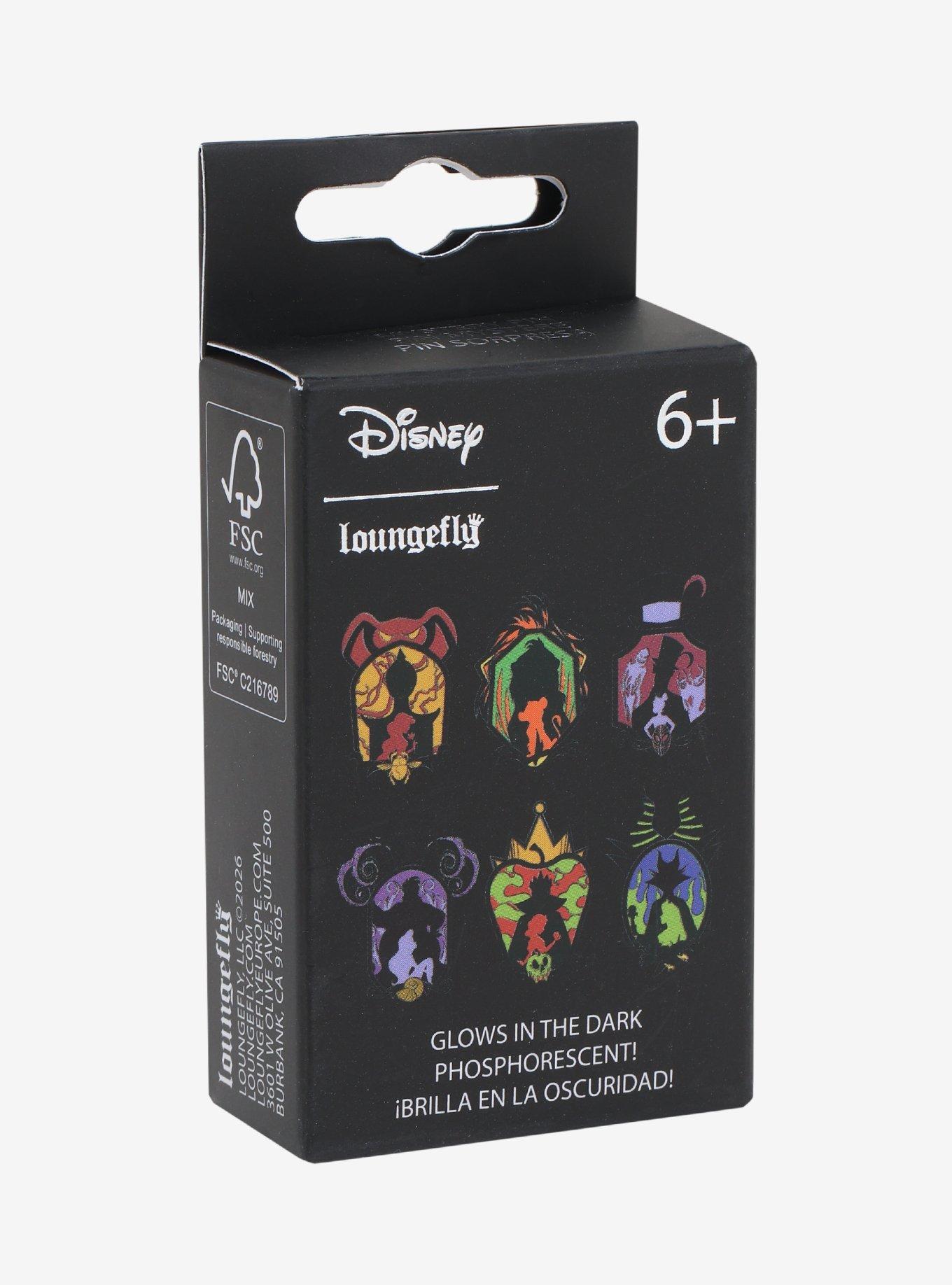 Loungefly Disney Villain Silhouette Blind Box Enamel Pin Hot Topic Exclusive, , hi-res