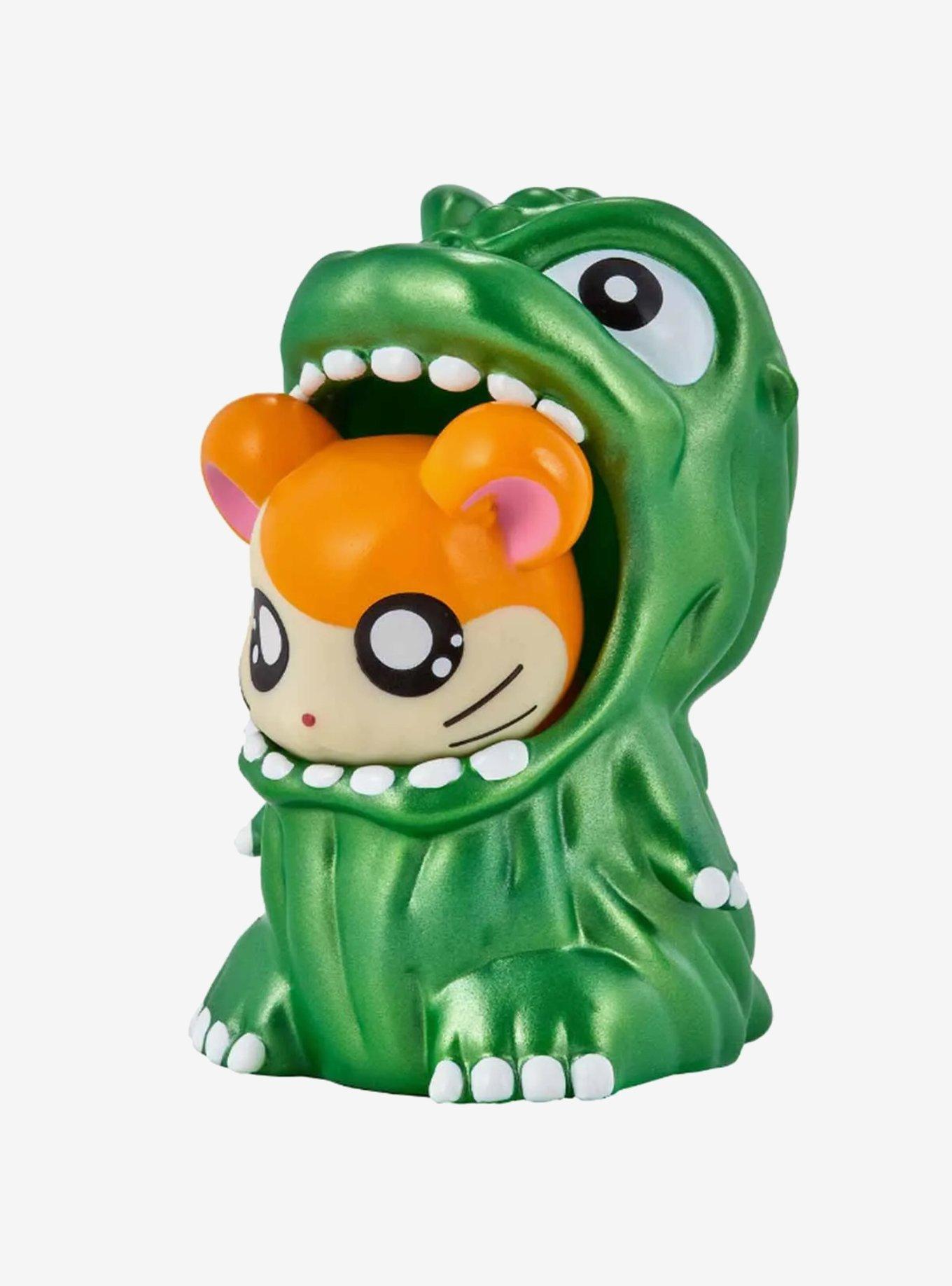 Bandai Namco Godzilla x Hamtaro Movie Monster Series Godziham-kun Figure (Metallic Green Ver.), , hi-res