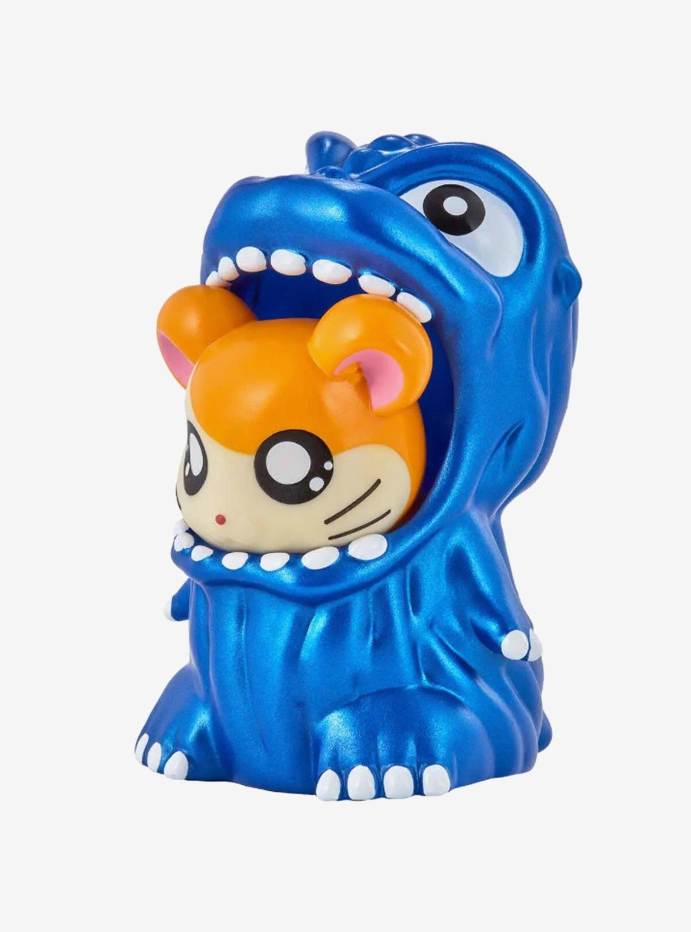 Bandai Namco Godzilla x Hamtaro Movie Monster Series Godziham-kun Figure (Metallic Blue Ver.), , hi-res