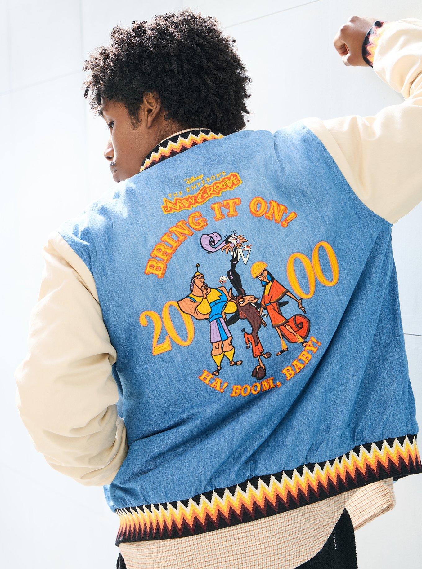 Disney The Emperor's New Groove Denim Varsity Jacket - BoxLunch Exclusive