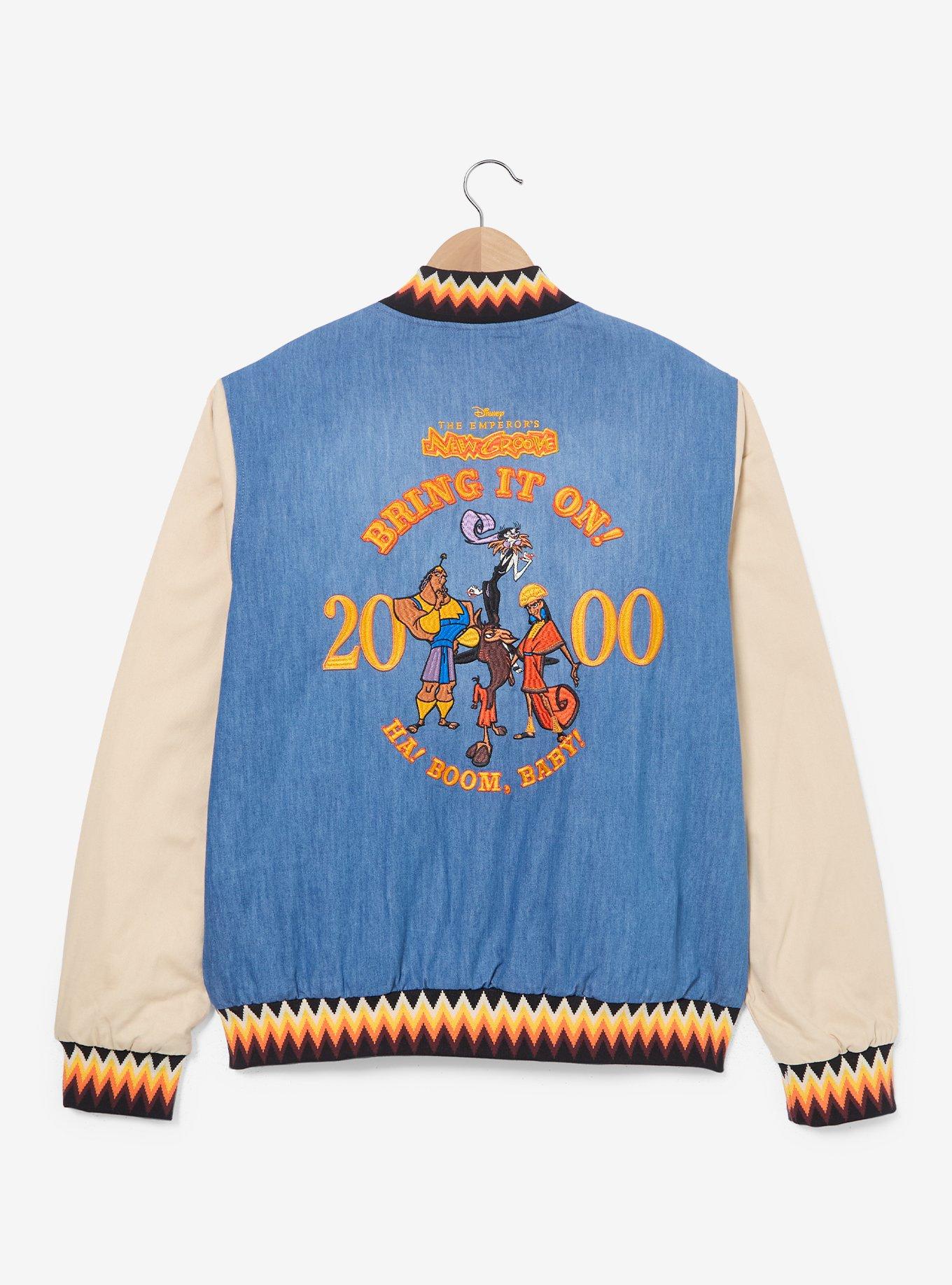 Disney The Emperor's New Groove Denim Varsity Jacket - BoxLunch Exclusive, , hi-res